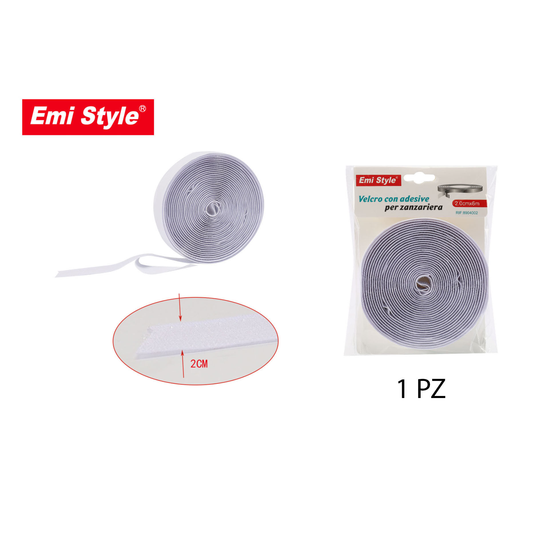 VELCRO CON ADESIVE 2.0CM*6MEmi Style