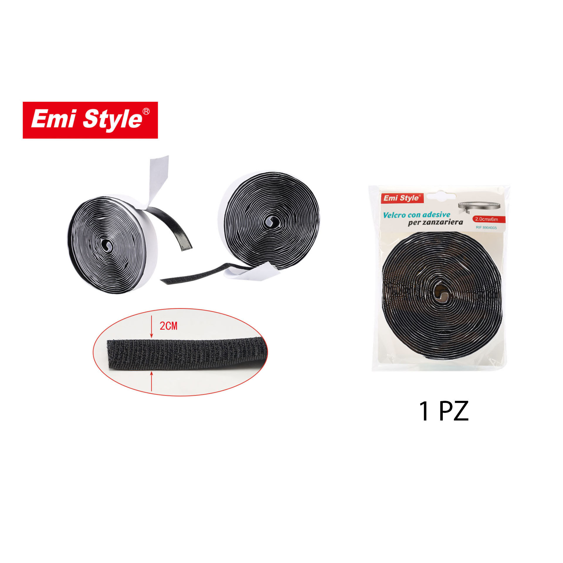 VELCRO CON ADESIVE 2.0CM*6MEmi Style