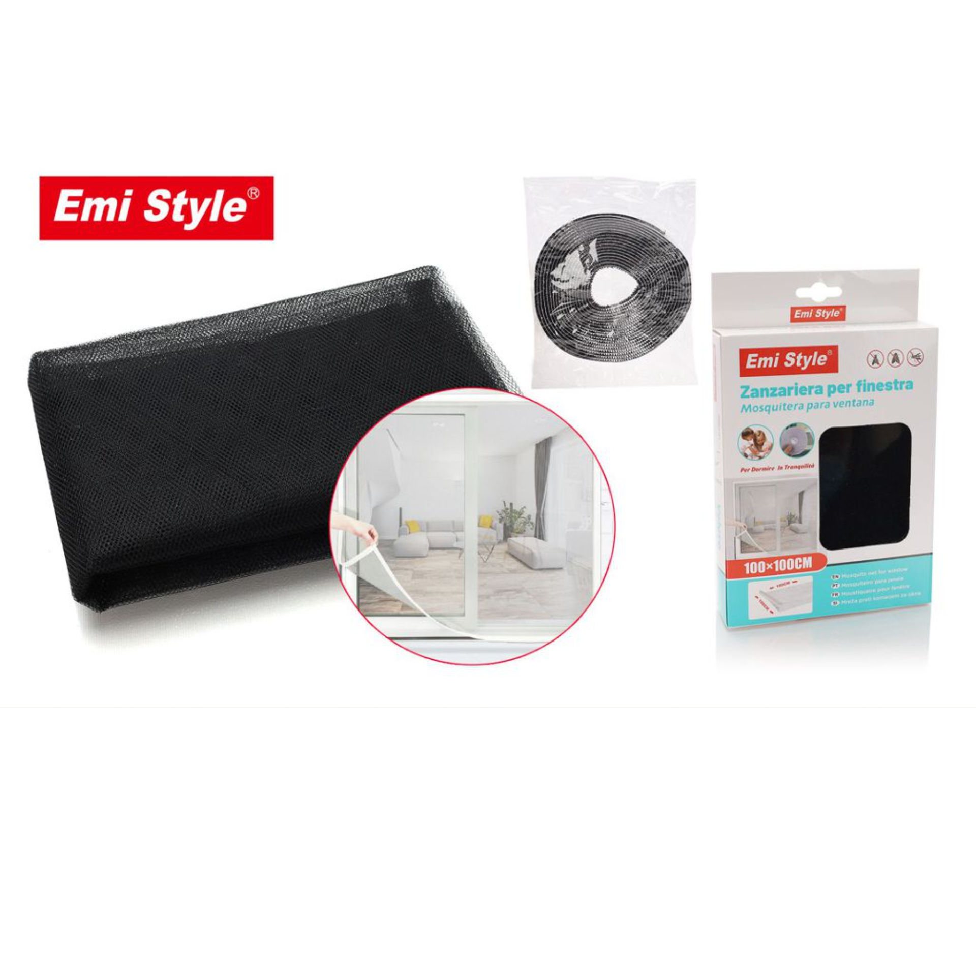 ZANZARIERA PER FINESTRA 100*100CMEmi Style