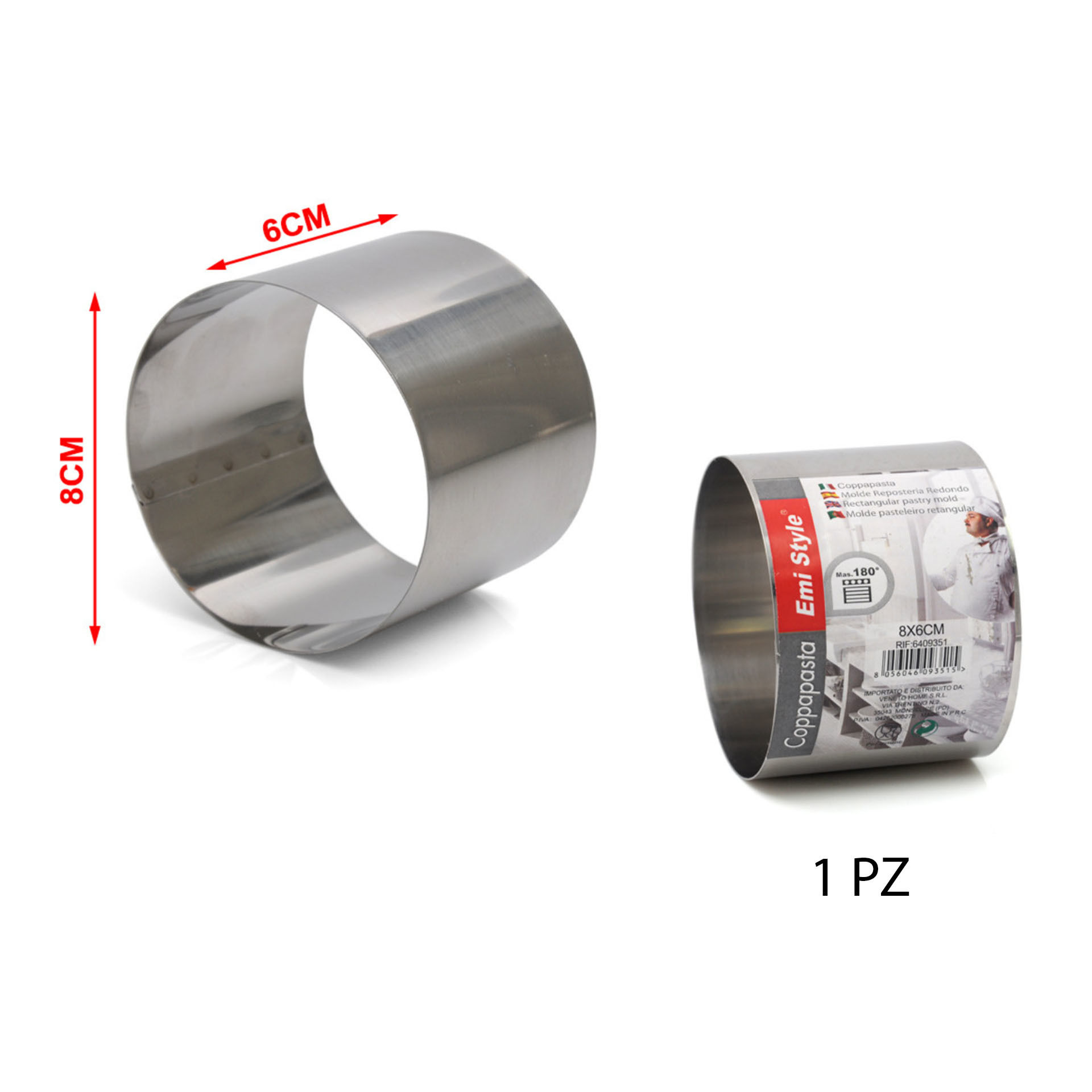 COPPAPASTA CM.8X6 8404553Emi Style