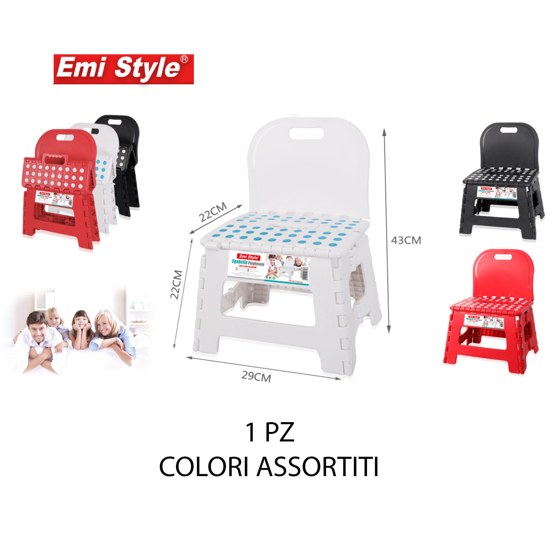 SGABELLO PIEGHEVOLE 29*22*43Emi Style