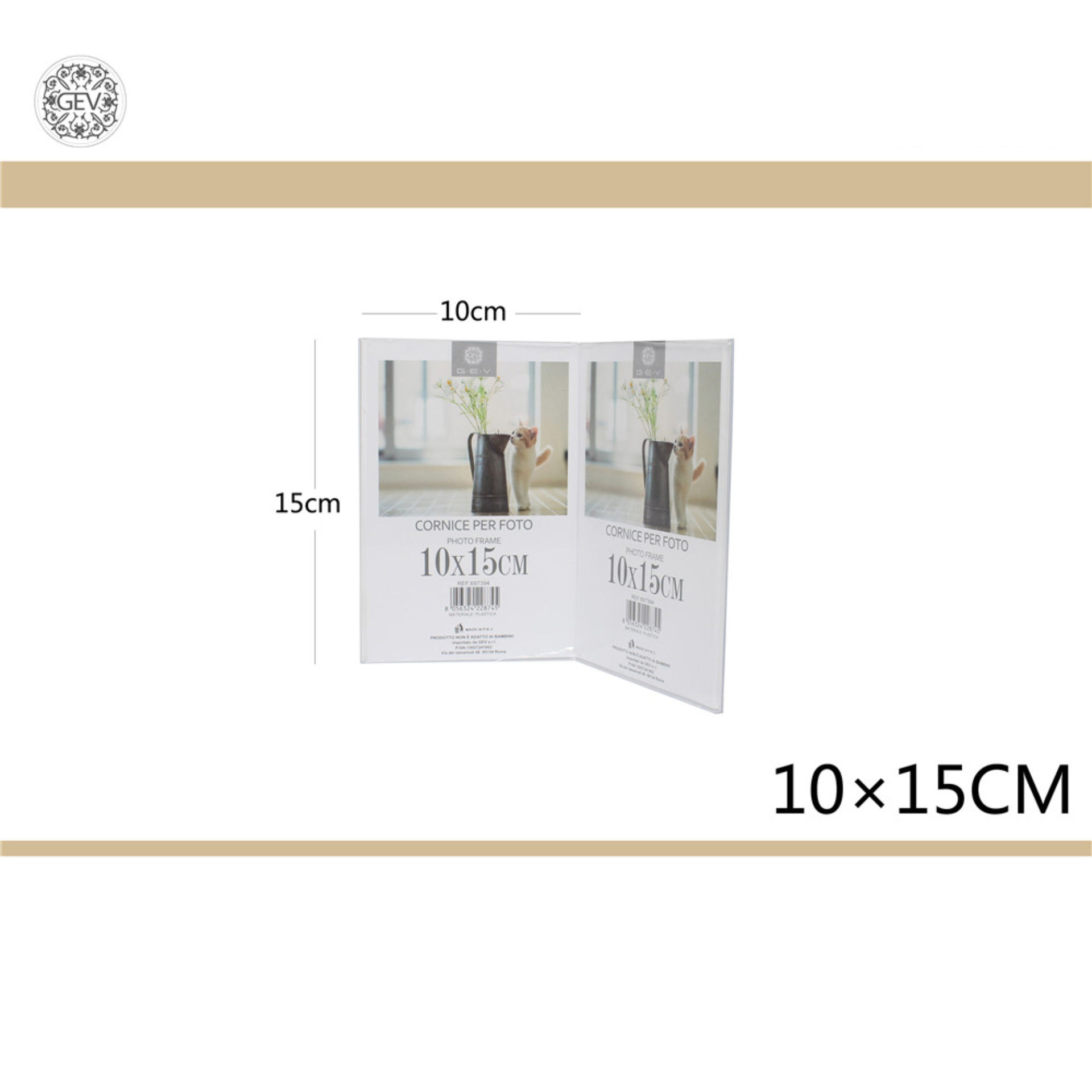 CORNICE IN PLASTICA 10X15CM X2Gev