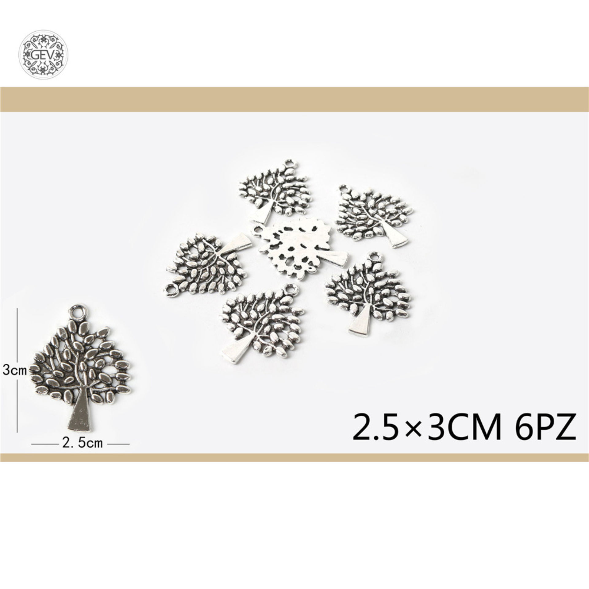 DEC.IN FERRO 2.5CM 6PCGev