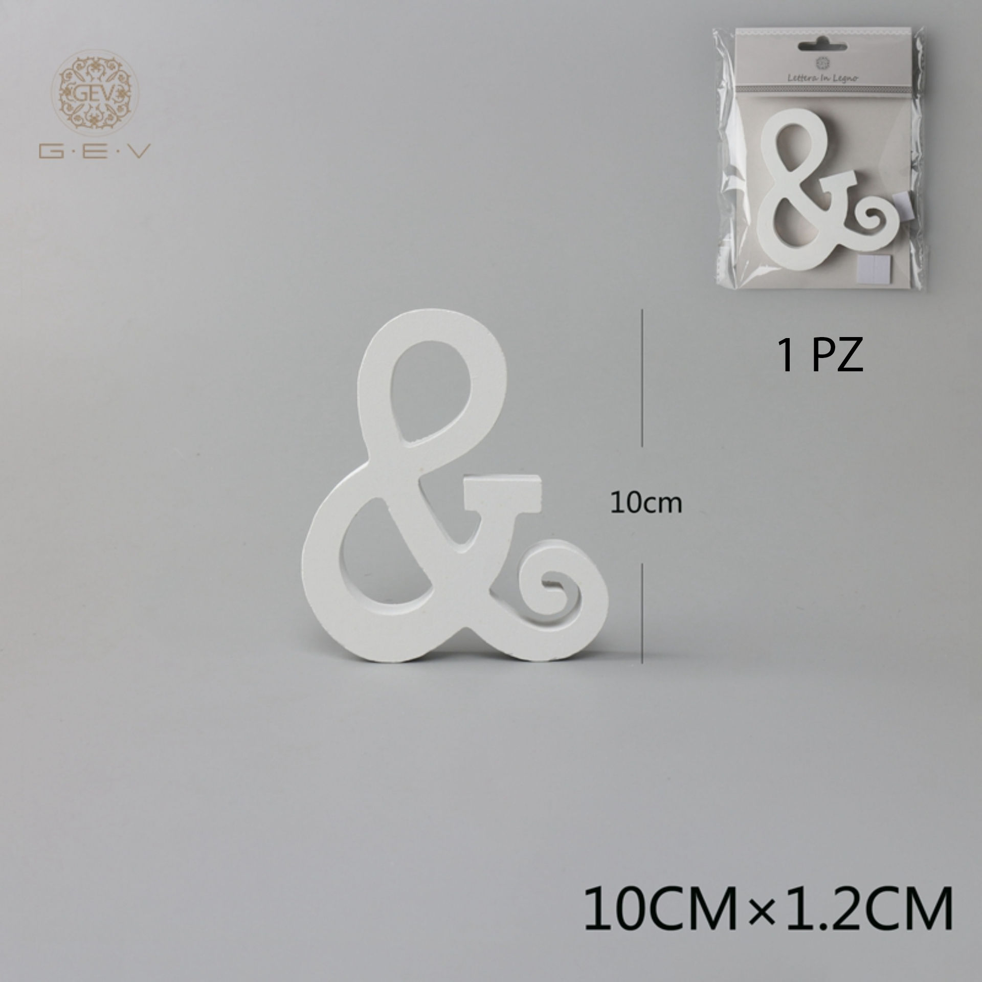 GEV SIMBOLO & IN LEGNO 11CM*1.2CMGev