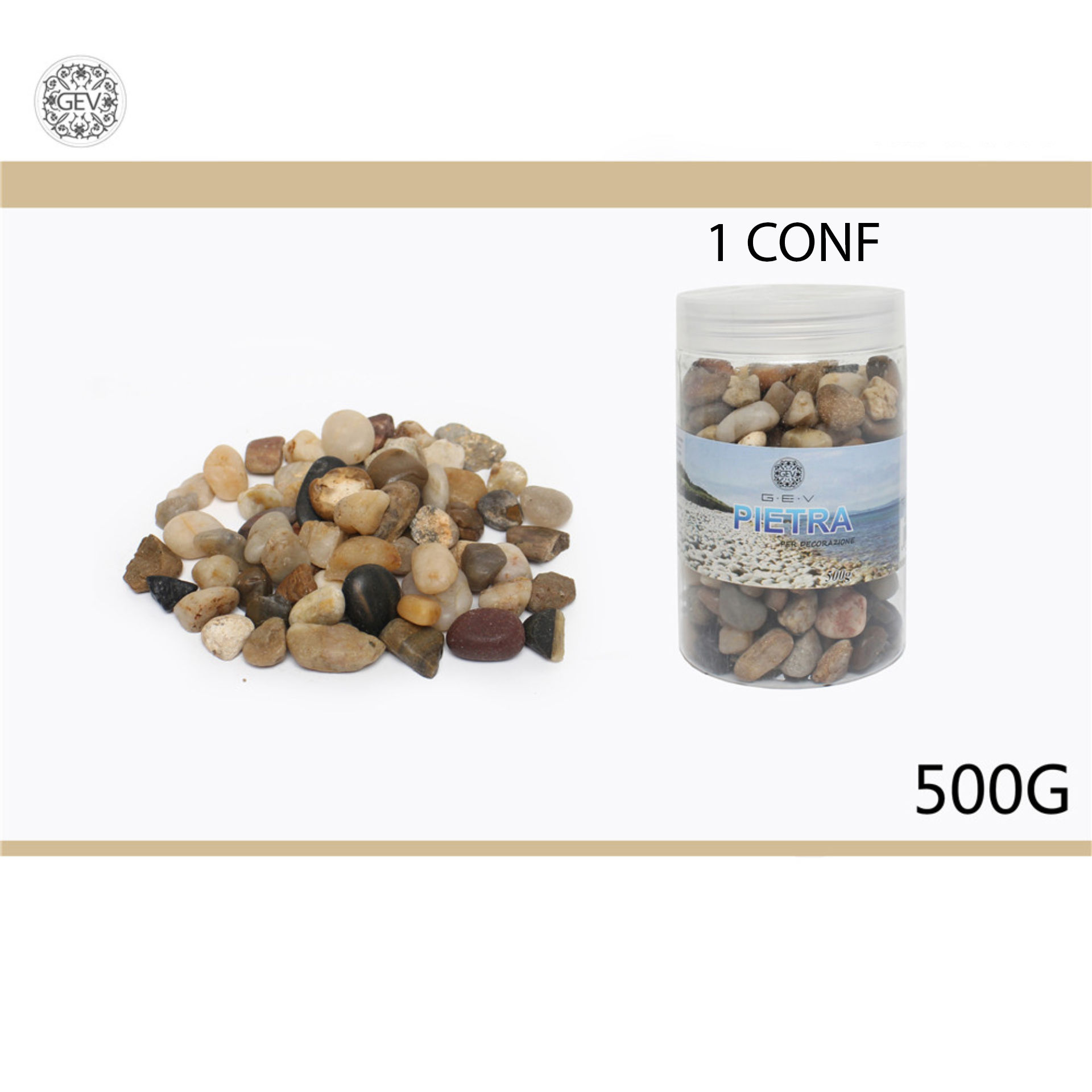 PIETRA DECORATIVA 500G 0.5-0.8Gev