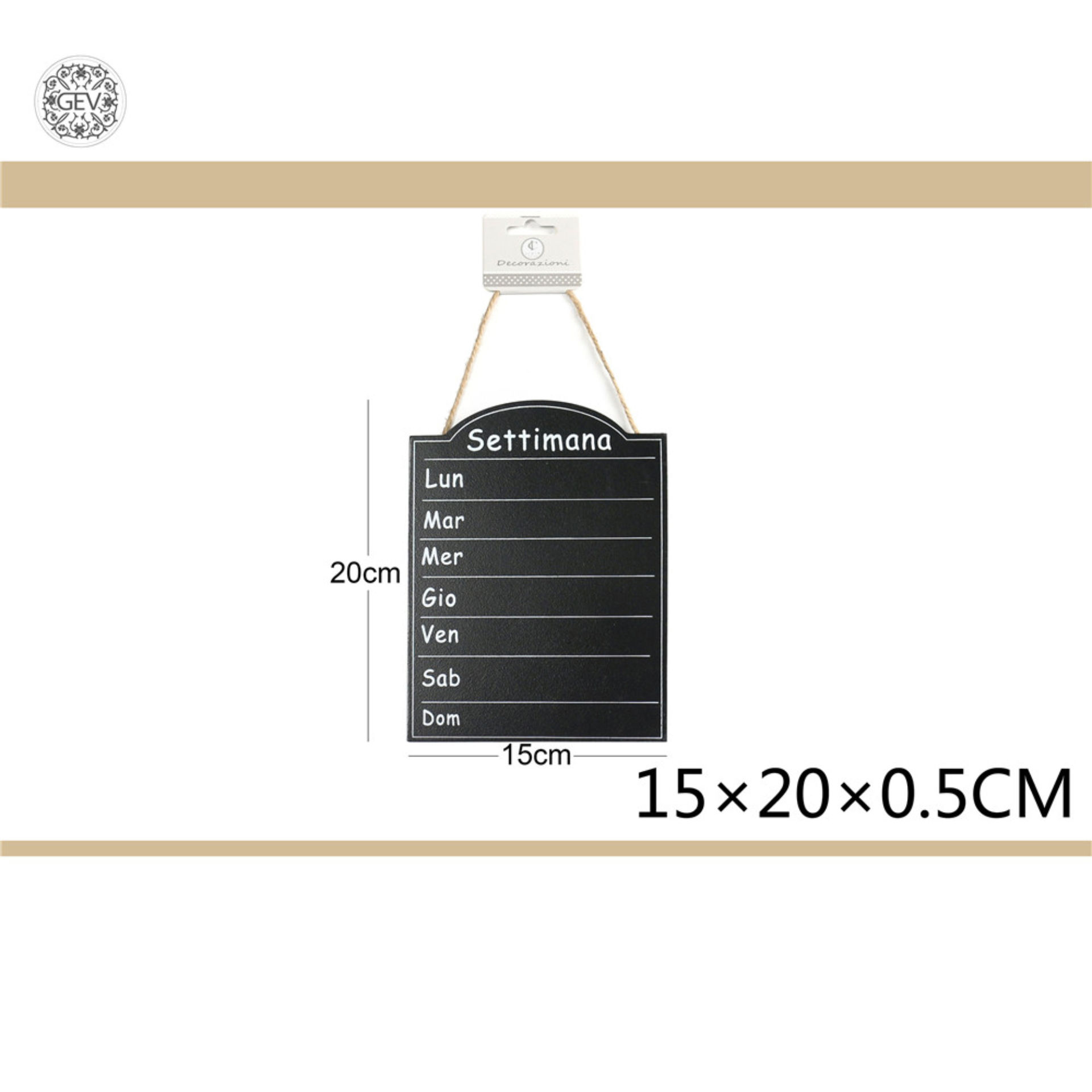 LAVAGNA IN LEGNO 20*15*0.5CMGev