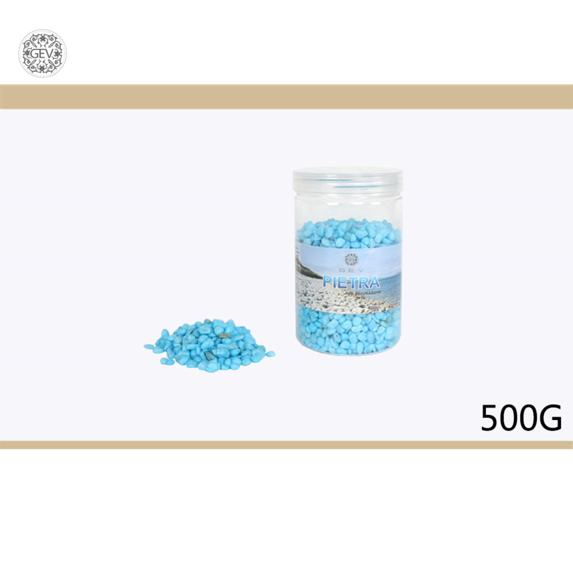 PIETRINA DECORATIVA 500GR CELESTEGev