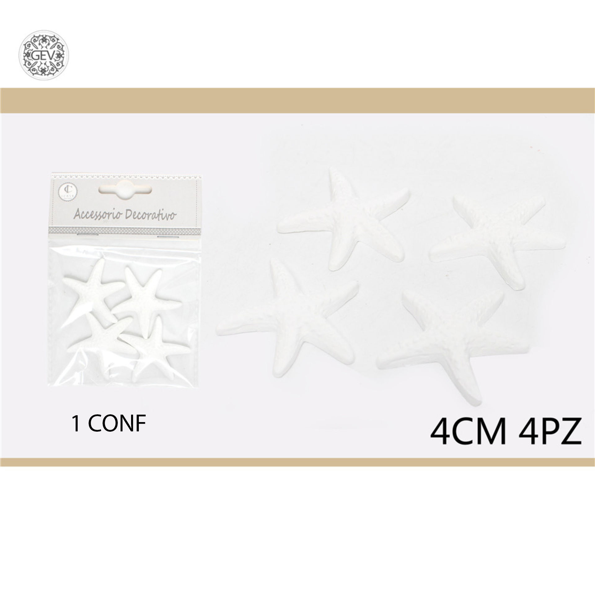 DEC.IN RESINA 4CM4PCSGev