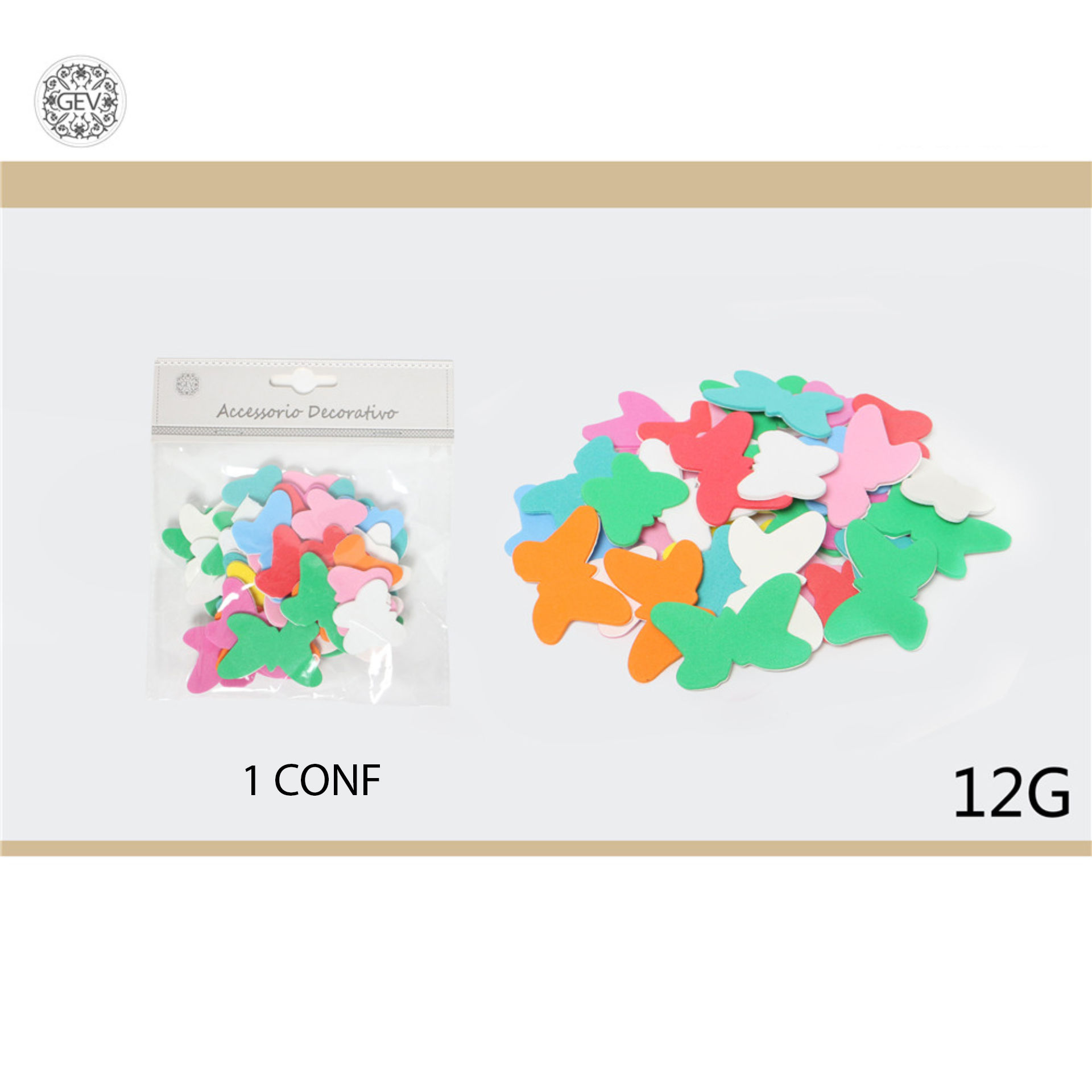 DEC.ADESIVO FARFALLE 12GGev
