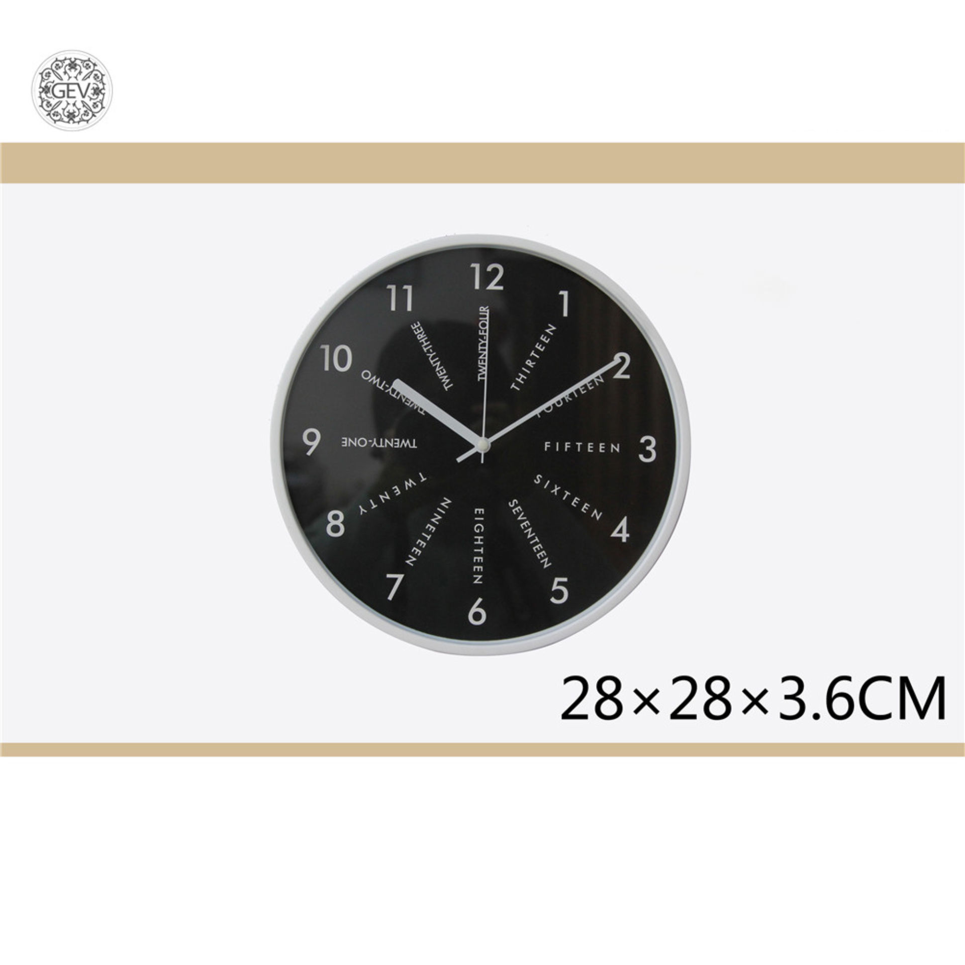 OROLOGIO TONDO DA PARETE 28*28*3.6CMGev