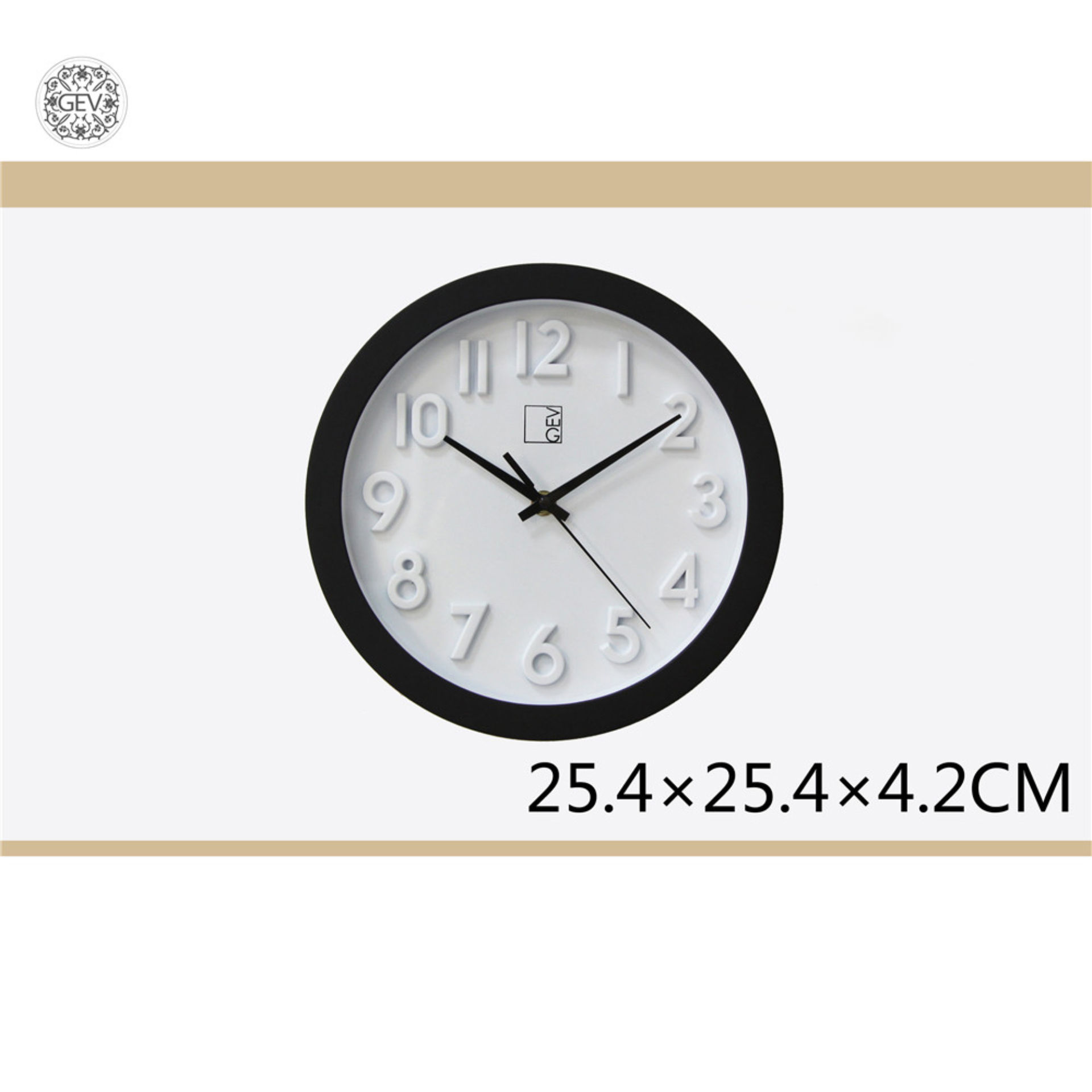 OROLOGIO TONDO DA PARETE 25.4*25.4*4.2CMGev