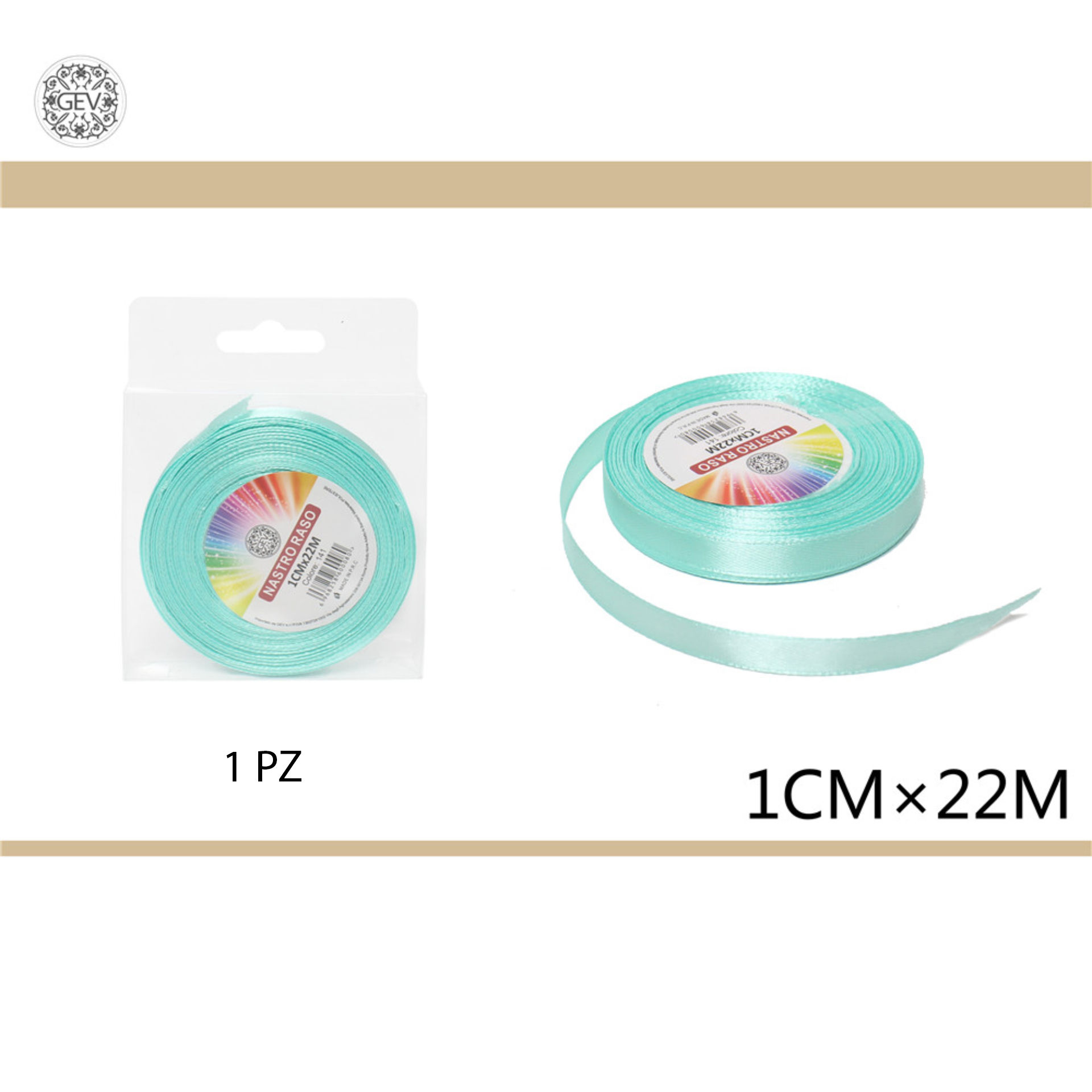 NASTRO RASO 1.0CMX25Y 076TIFANNYGev