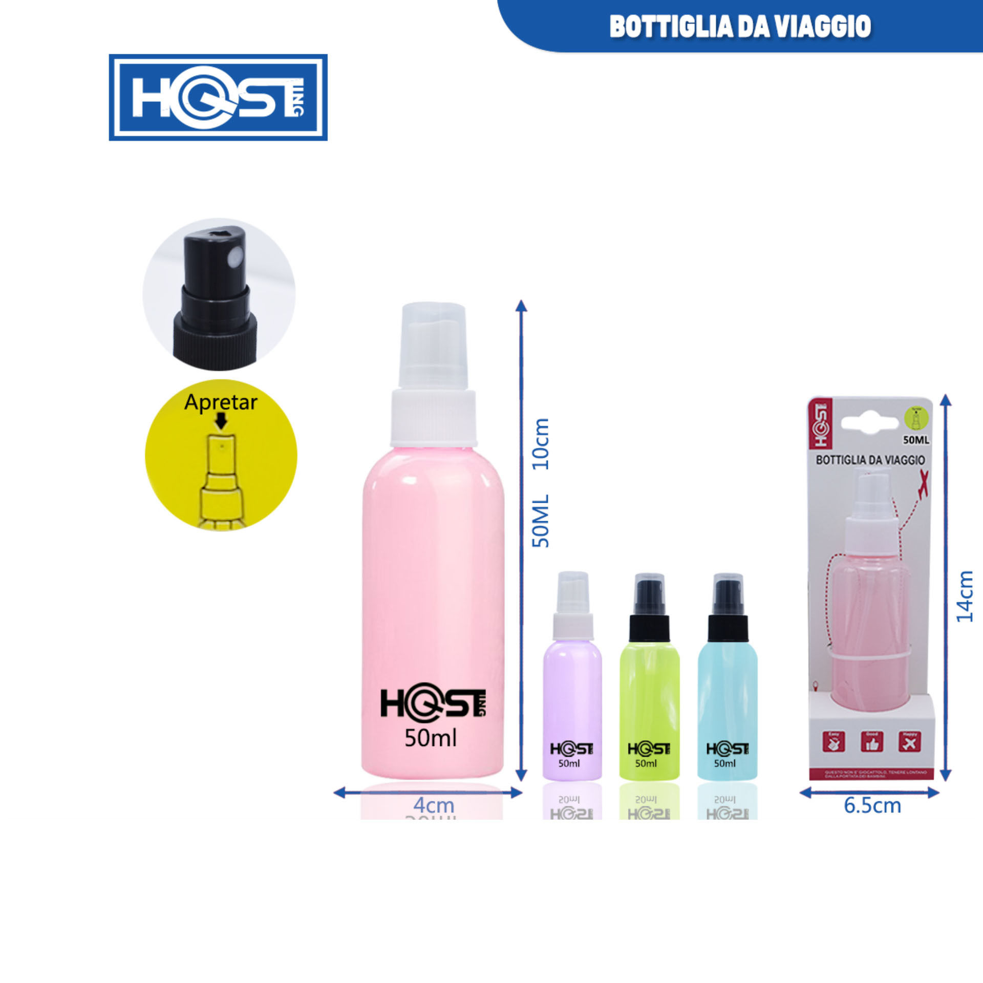 BOTTIGLIA DA VIAGGIOHosting