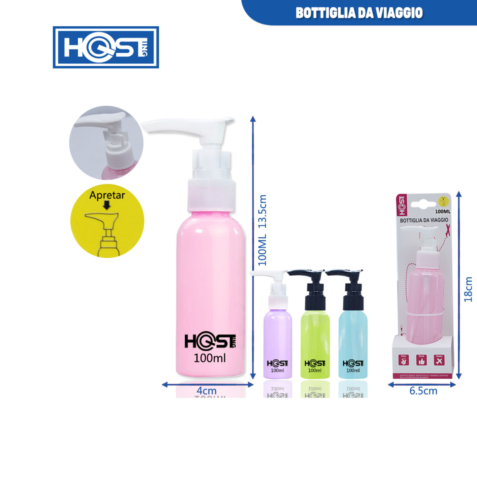 BOTTIGLIA DA VIAGGIOHosting