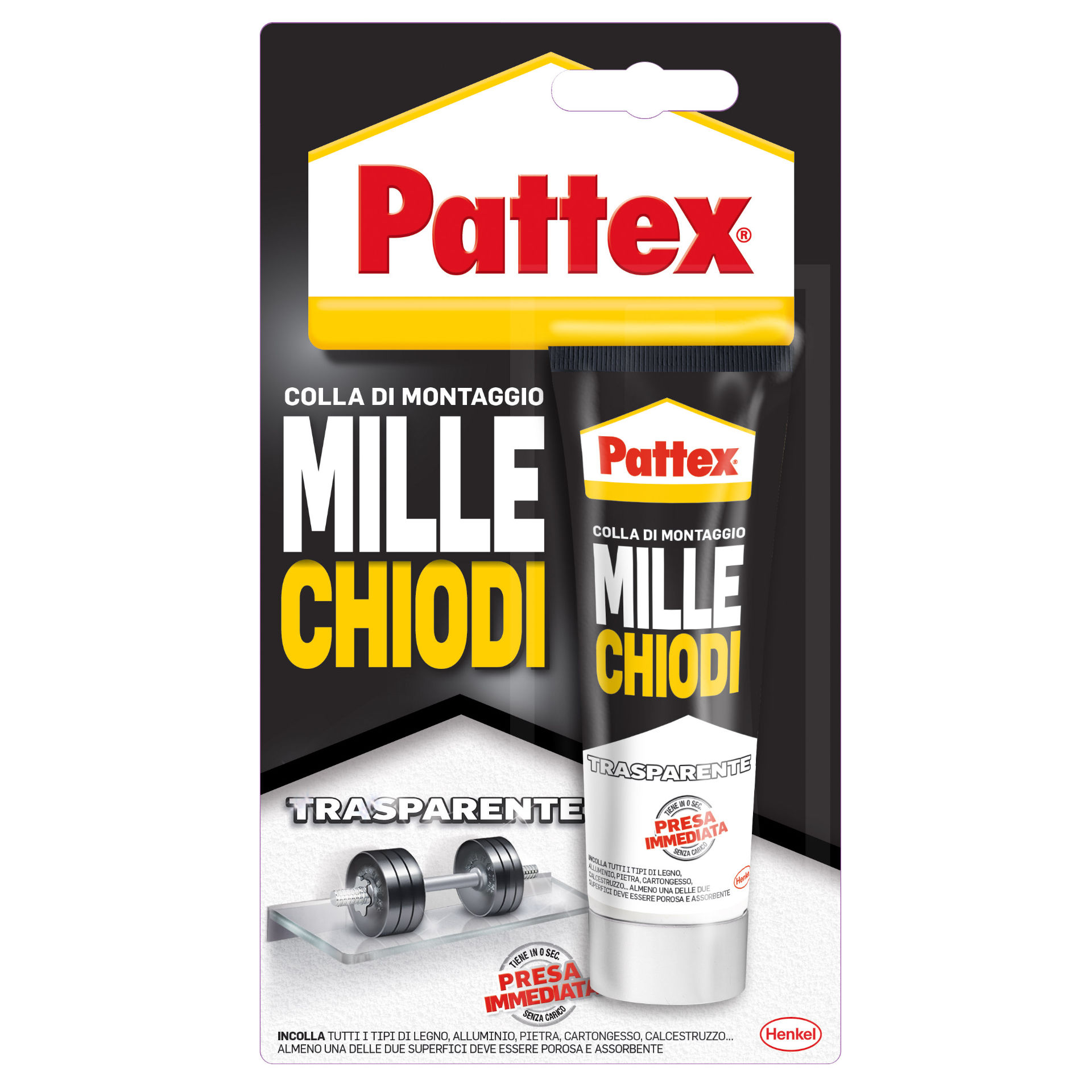 COLLA PATTEX MILLECHIODI  TRASPARENTE    GR. 40Pattex