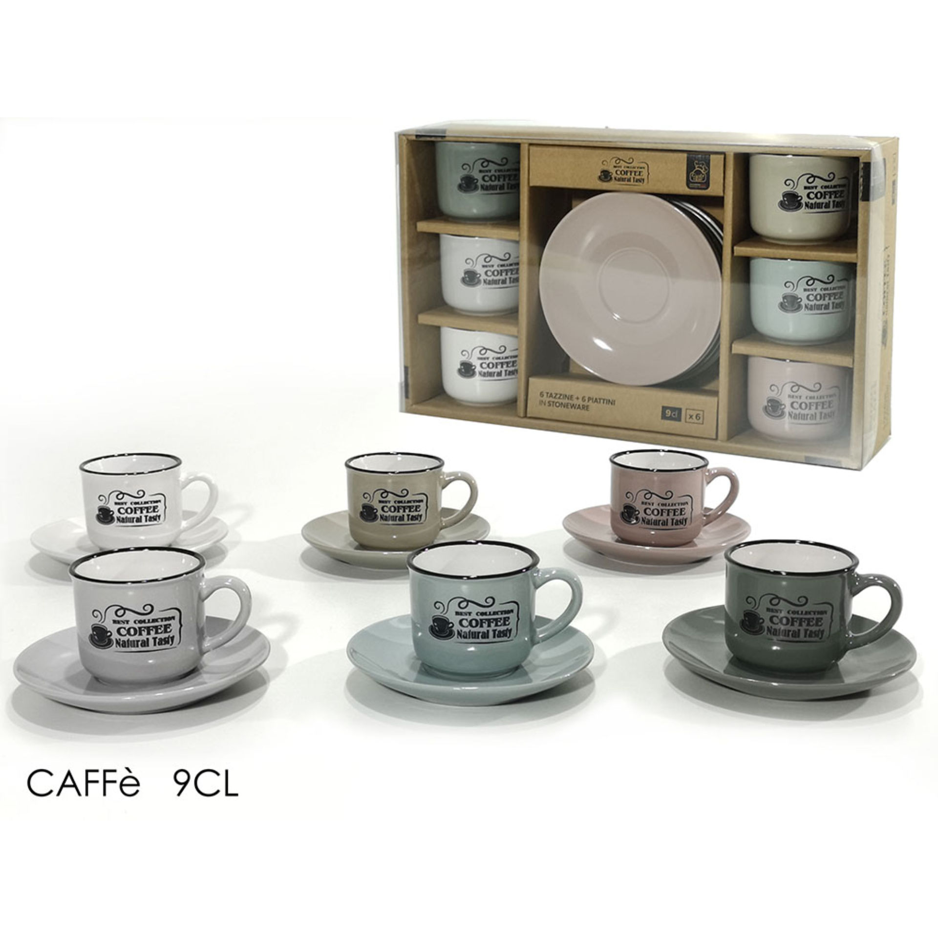 BOX TAZZINE CAFFE  6+6 9CL 6ASS