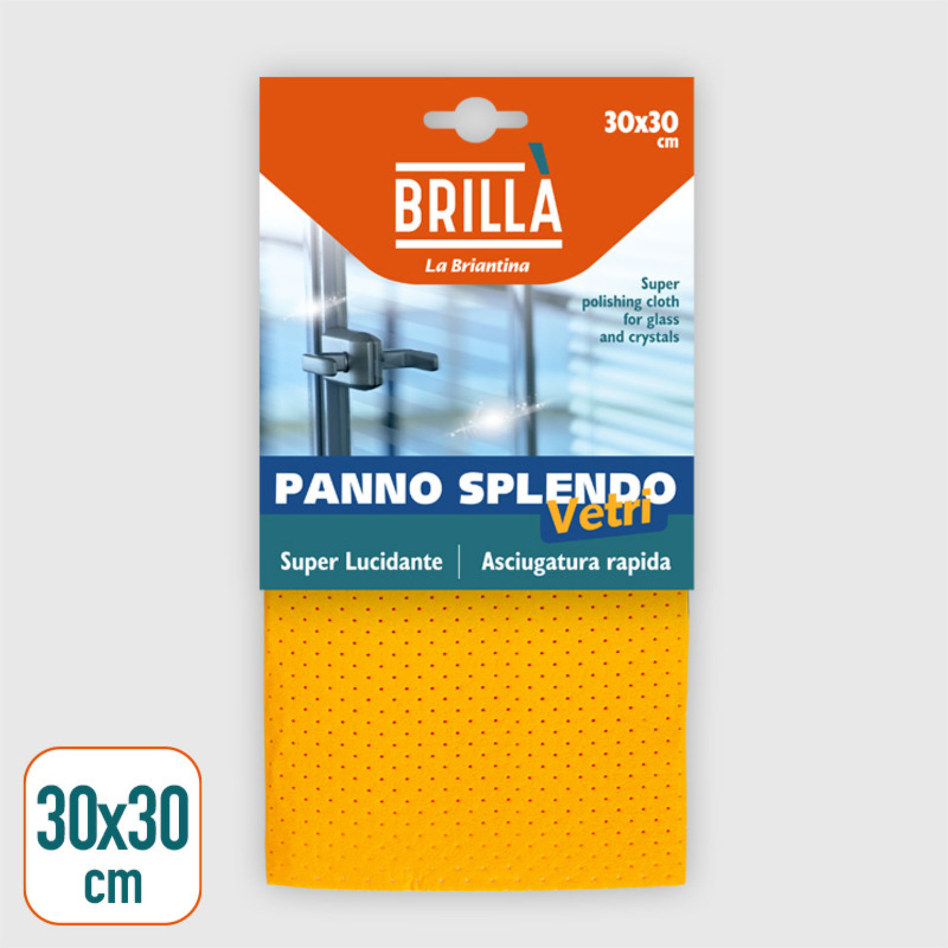PANNO VETRO SPLENDO 30X30 CM MICROFORATO