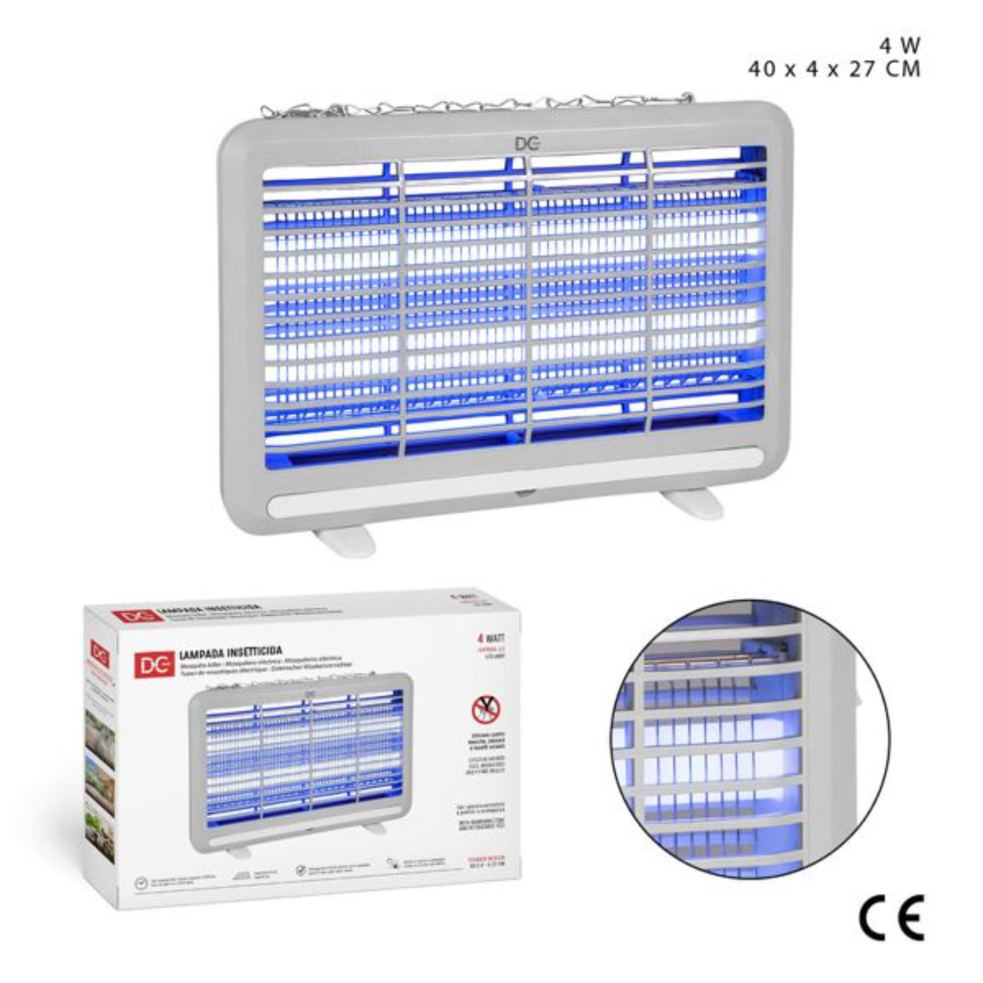 DC CASA LAMP.INSETTICIDA MOSQU.KILLER 4W 27X40X4CMDc