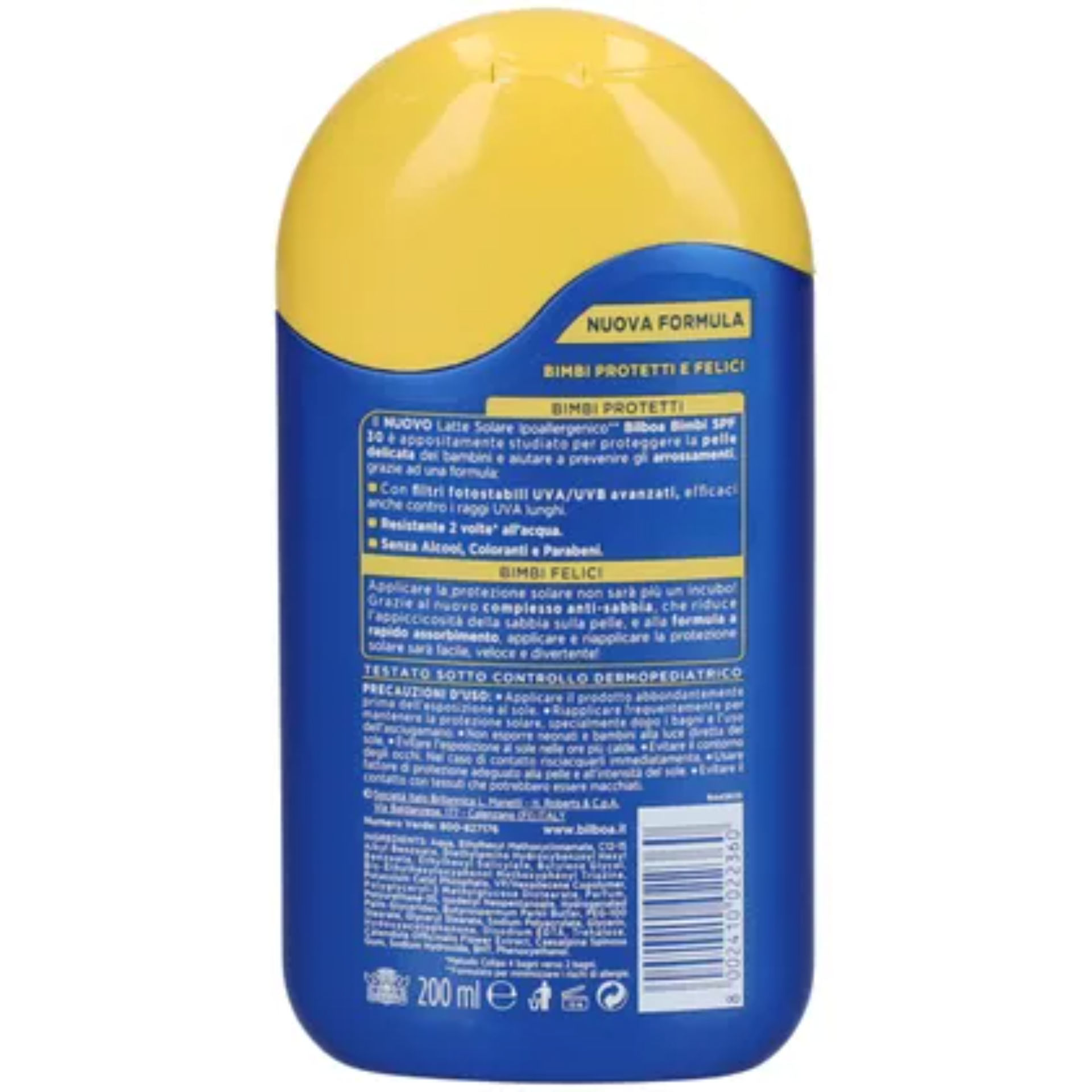 BILBOA BIMBI LATTE SOL.SPF30 200ML-0347