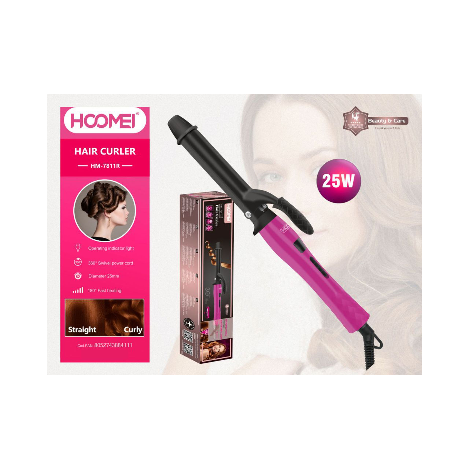 ARRICCIACAPELLI 25W HM-7811R (4111)Hoomei