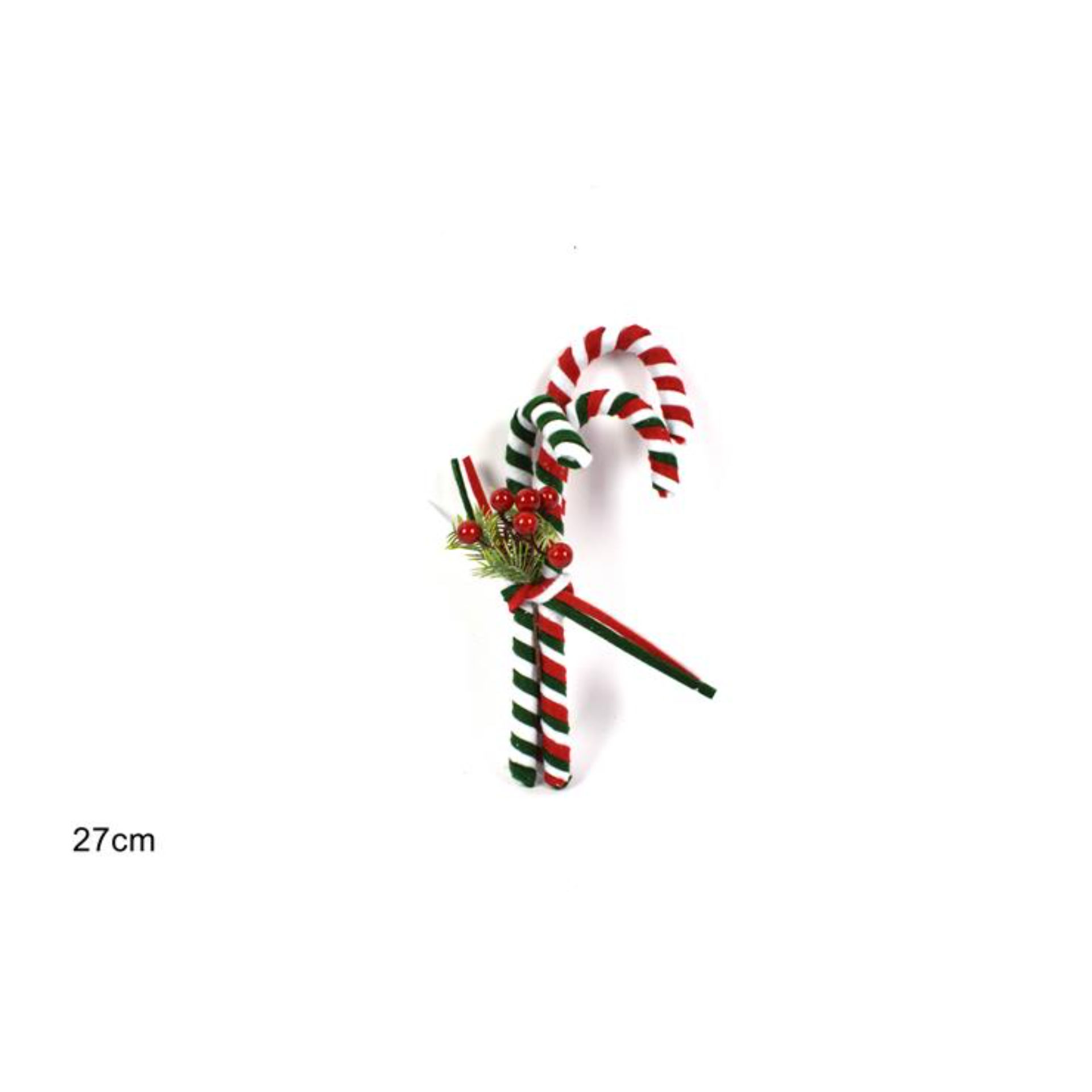 BASTONE CANDITO C/PIGNE E BACCHE 3PZ BMD-200