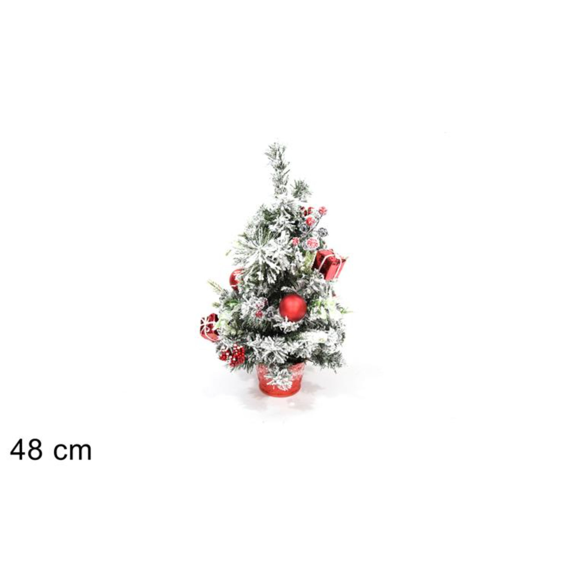 PIANTA INNEVATA 48CM C/PACCHI REGALO MB-20A32N/4