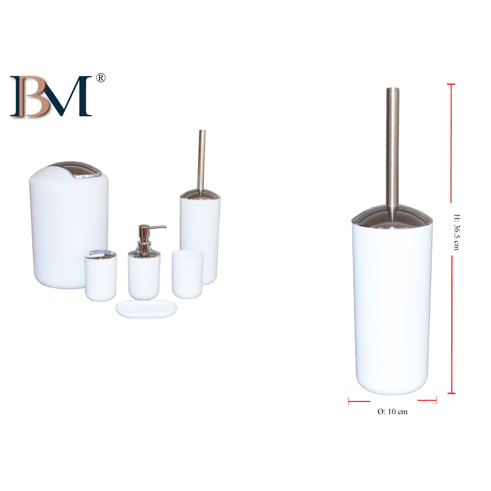 PORTASCOPINO IN PLASTICA 10X10X36.5BM