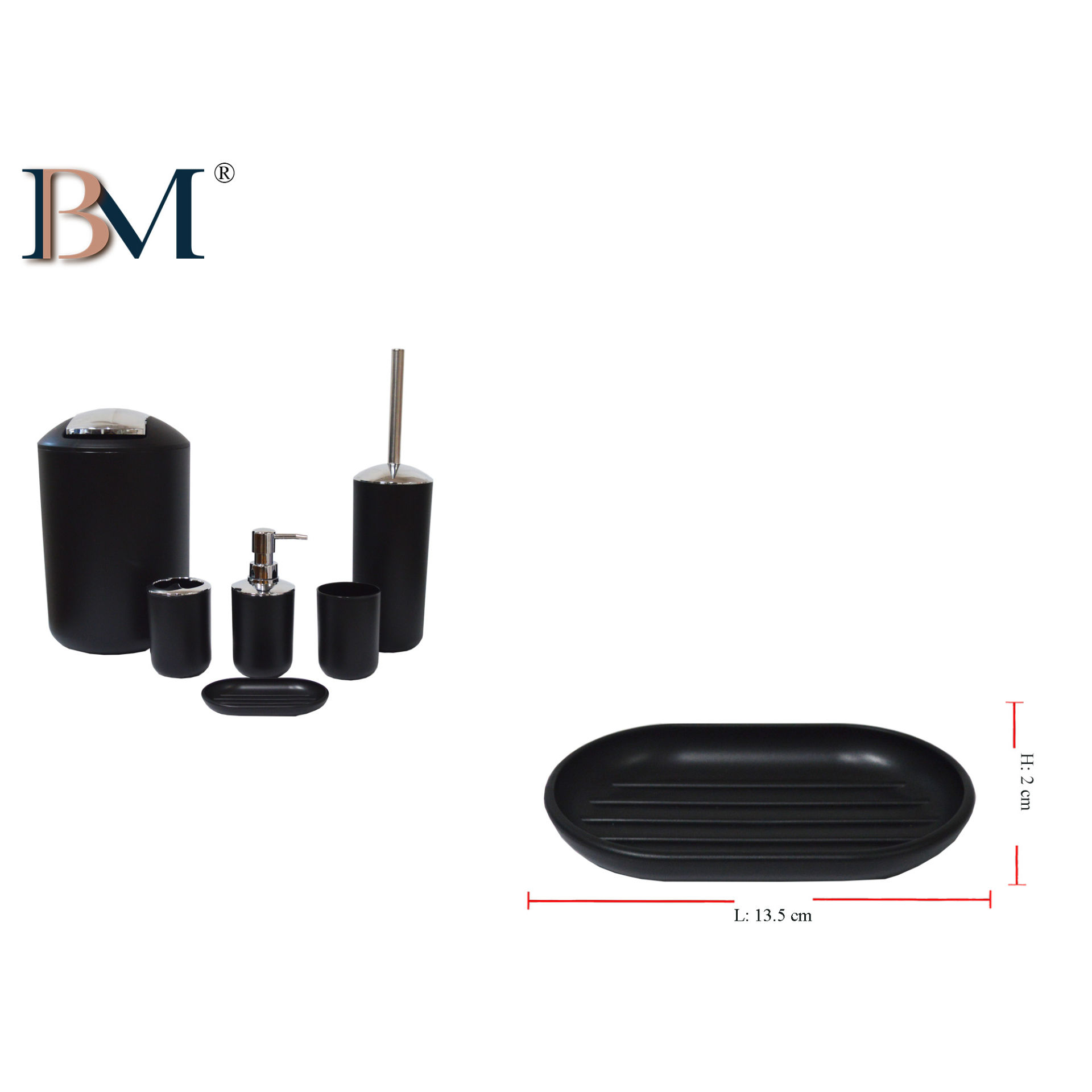 PORTASAPONE IN PLASTICA 13.5X8.5X2CMBM