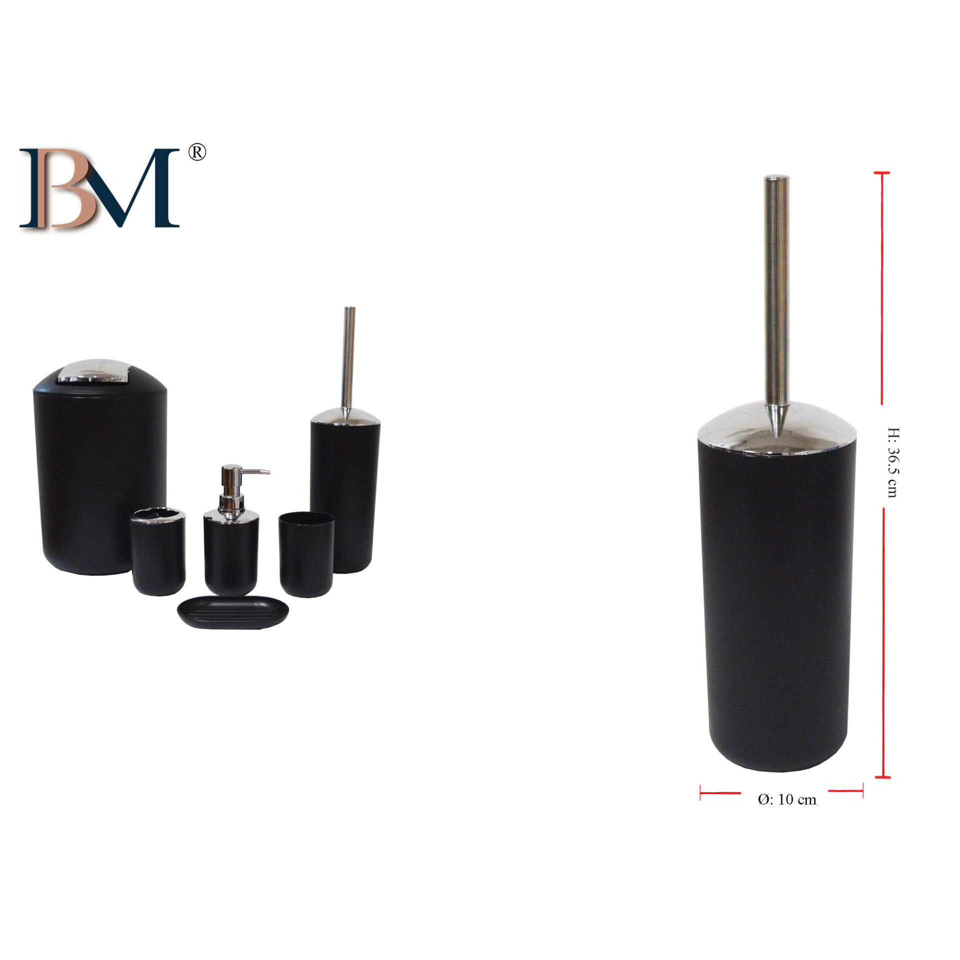 PORTASCOPINO IN PLASTICA 10X10X36.5CMBM