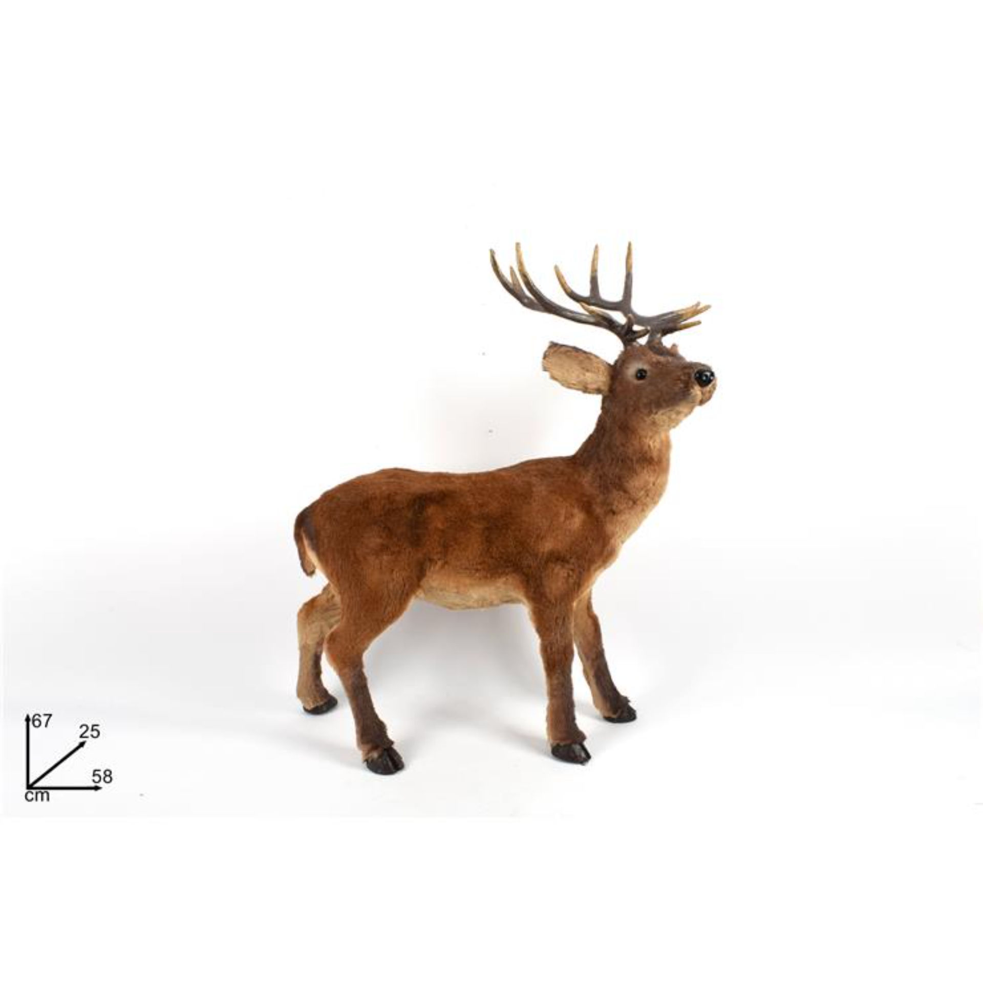 CERVO CON PELLICCIA CM58X67 1258P-4-9B