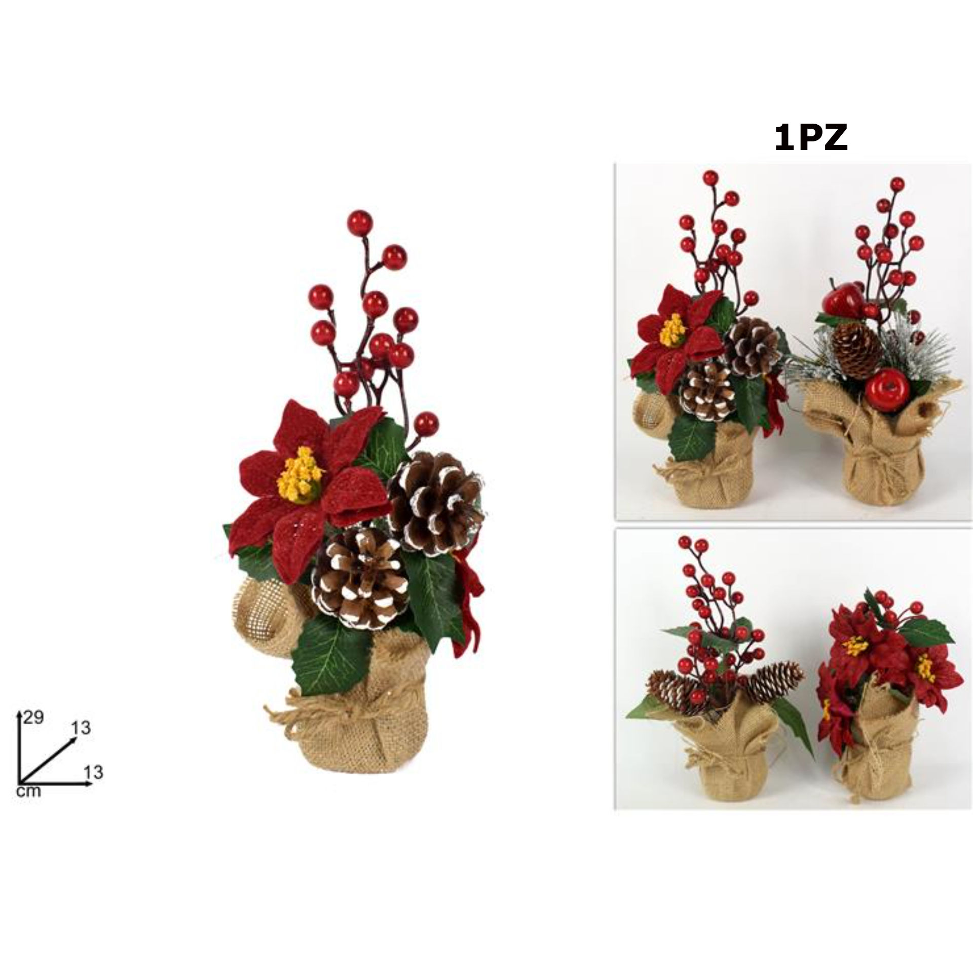 PIANTINA VASO JUTA 4 ASS. XY19-226/429/224/427