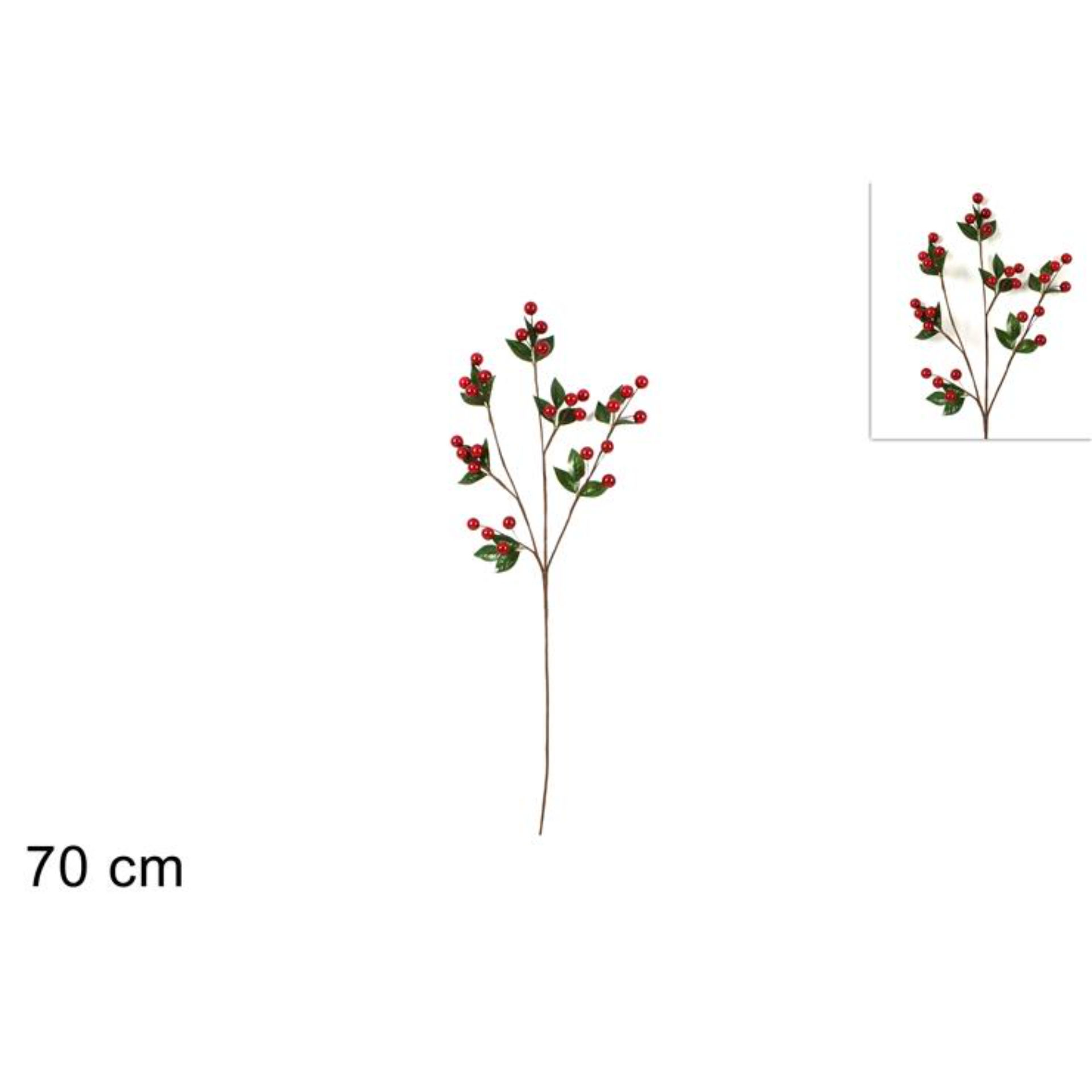 RAMO BACCHE E FOGLIE 70CM XY2020-008