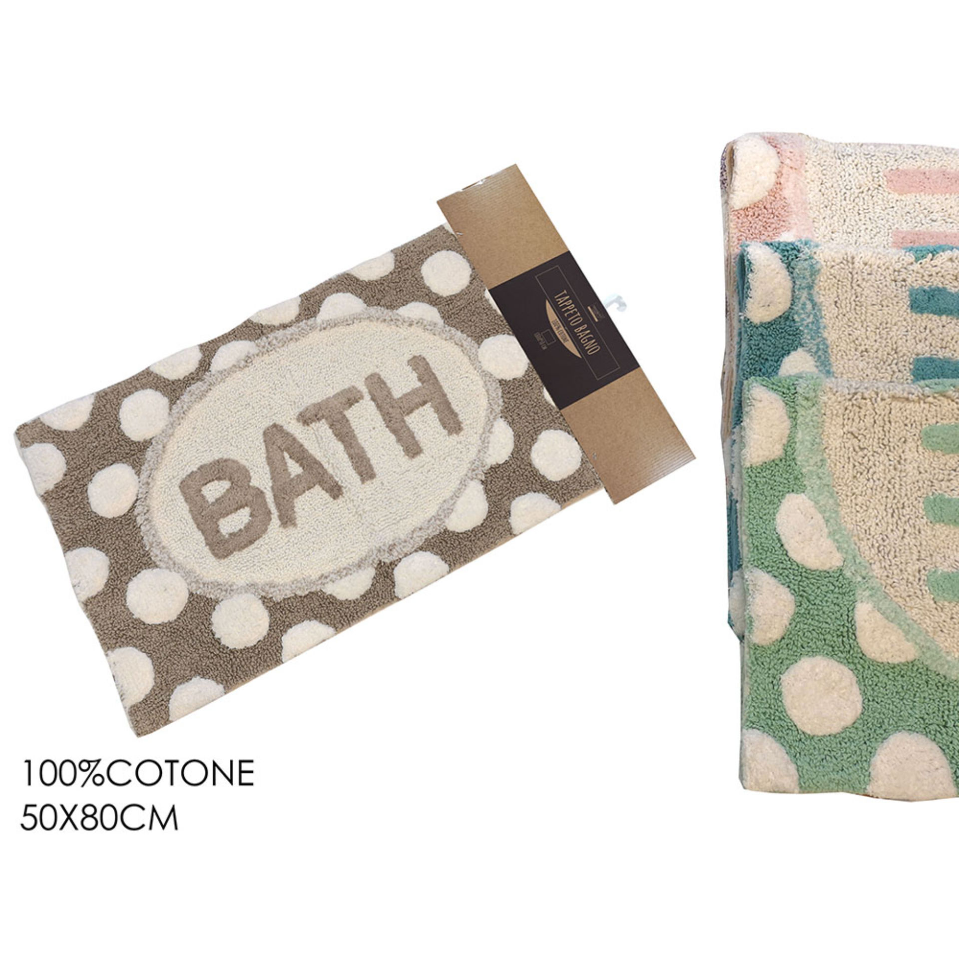 TAPPETO BAGNO 50X80CM  BATH  4ASS