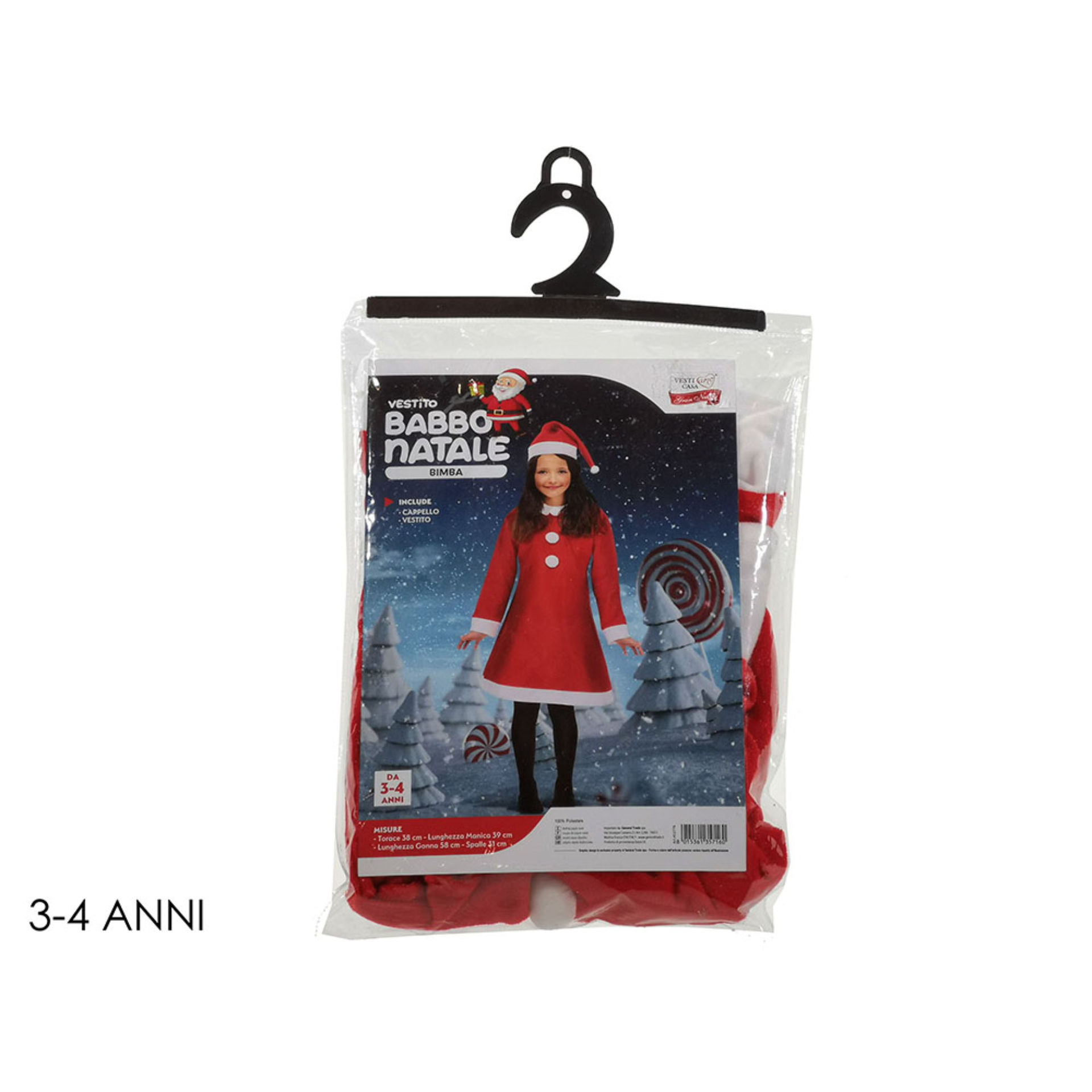 VESTITO BABBO NATALE BIMBA