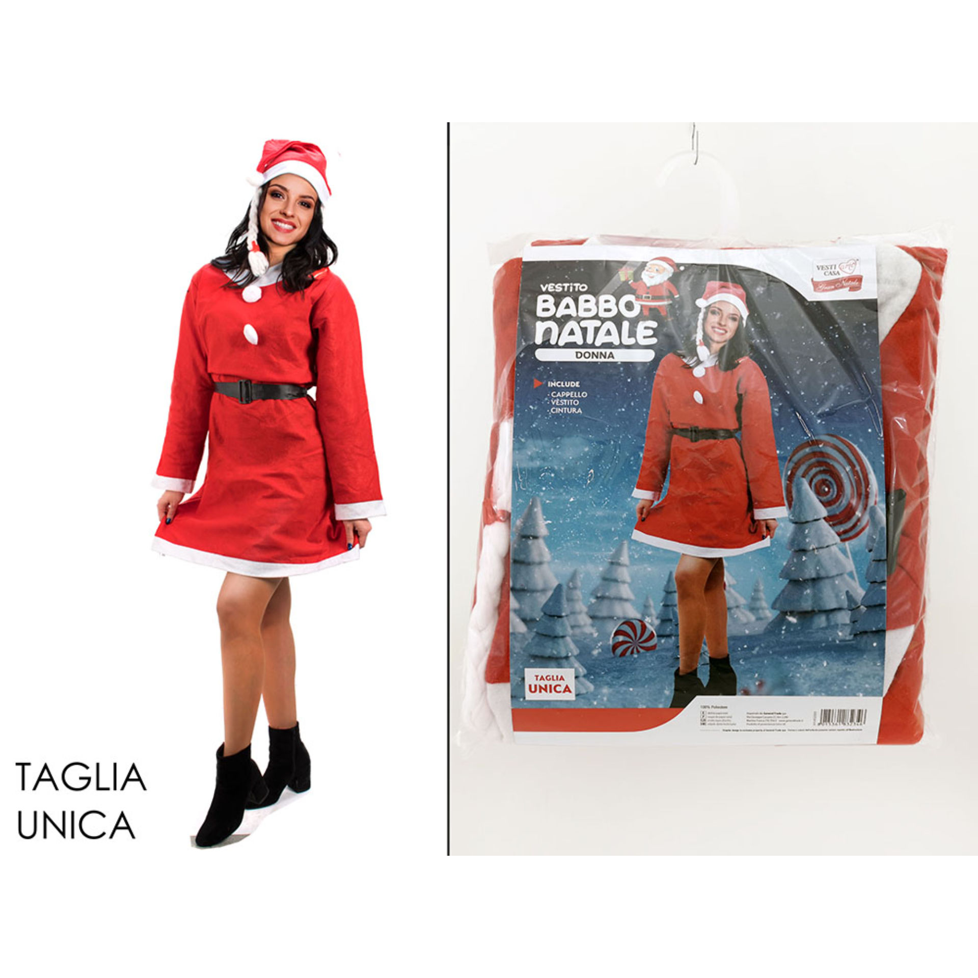 VESTITO BABBO NATALE DONNA