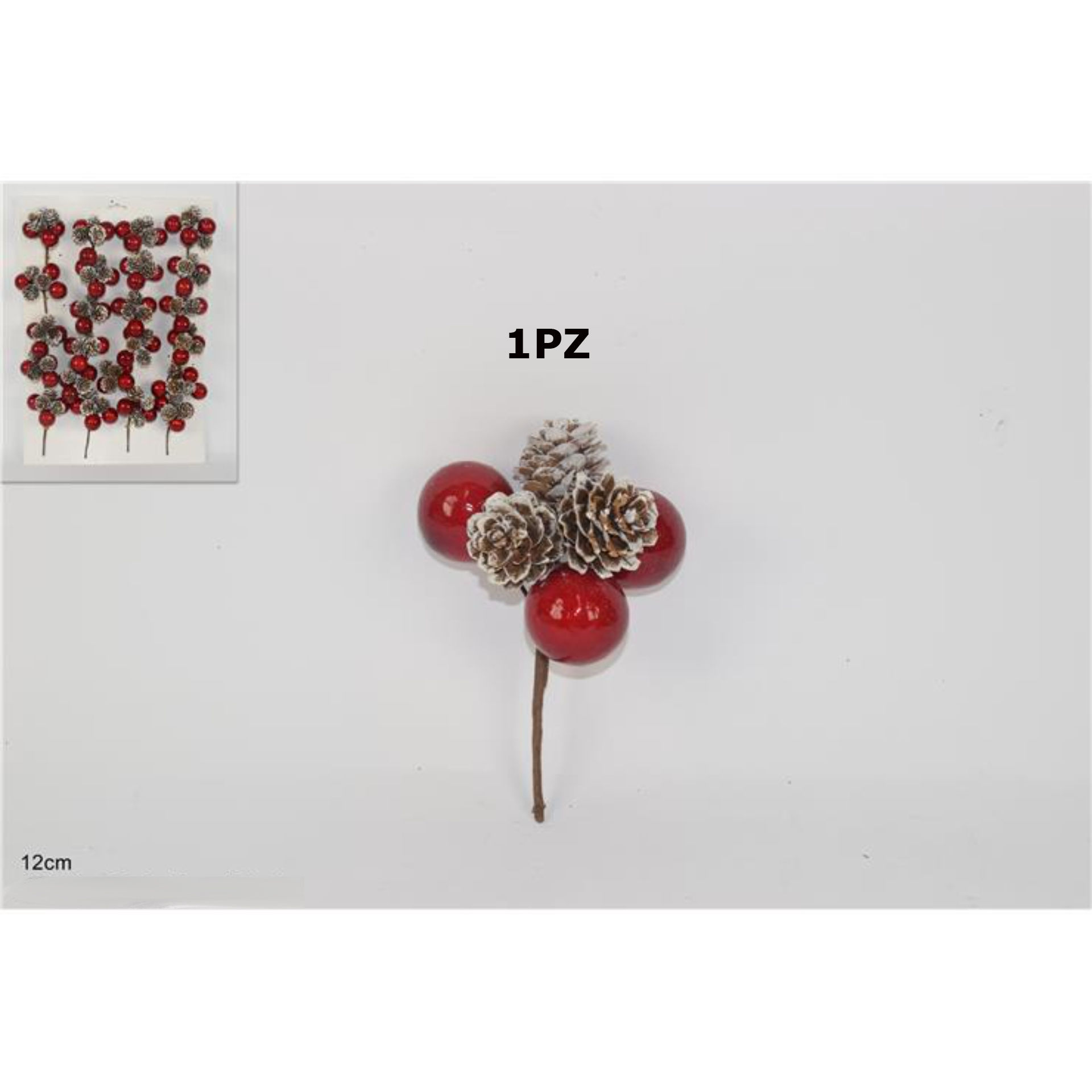 SPILLONE BACCHE E PIGNE SU CARTELLA TYL20-582