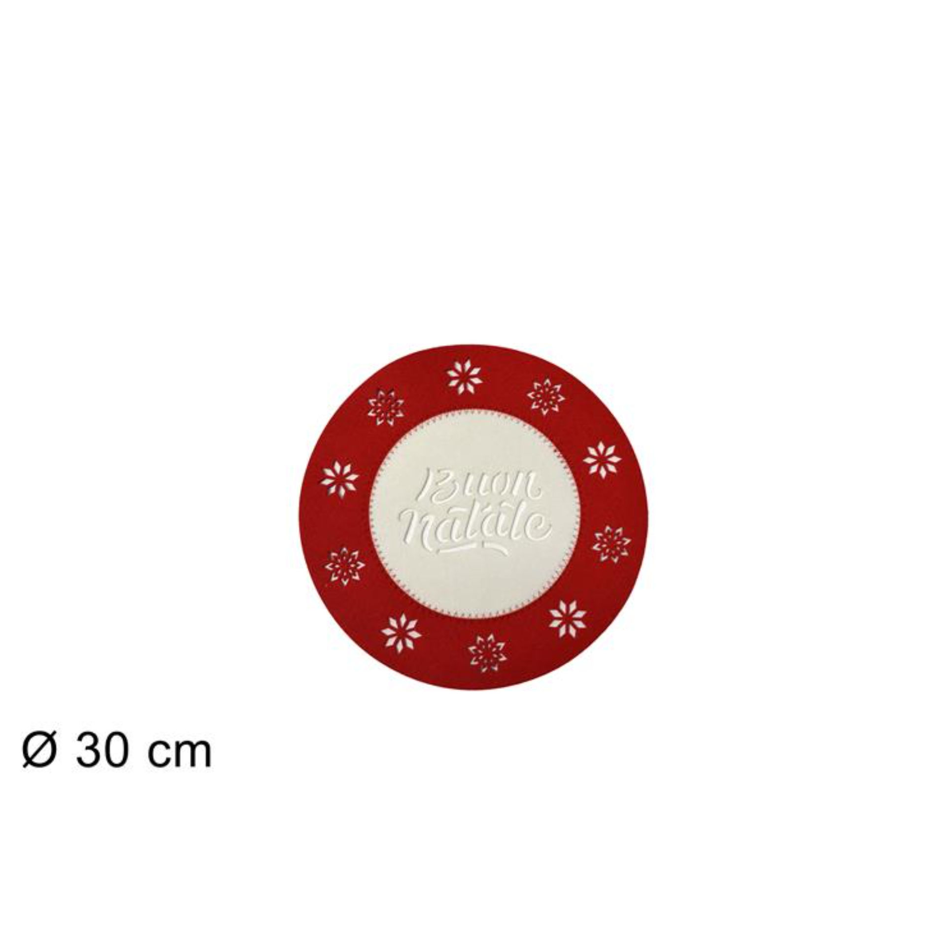 SOTTOPIATTO FELTRO TONDOBUON NATALE30CM GLD-15718-