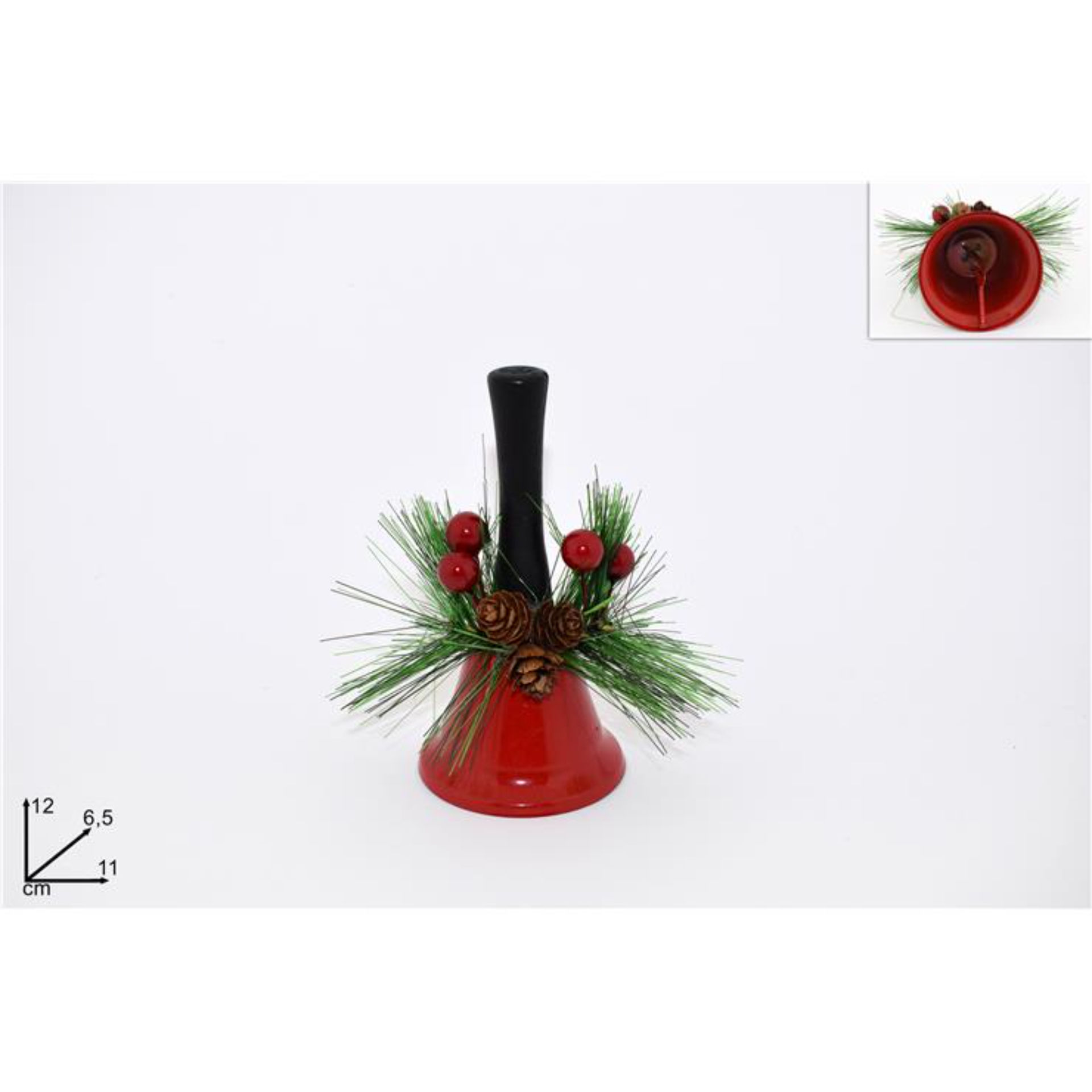 CAMPANELLA CON RAMETTO BACCHE E PIGN ROSSO CYB210/
