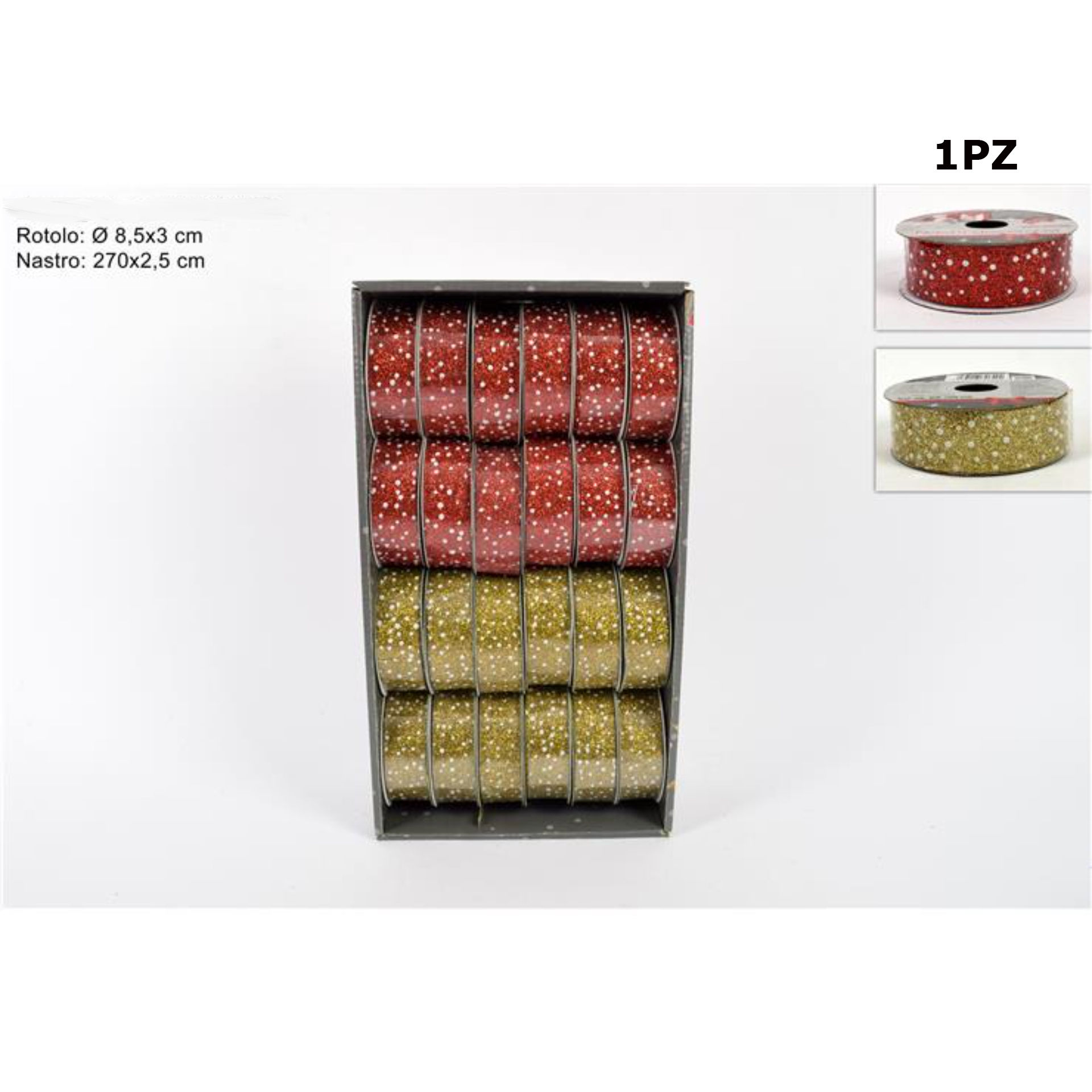 NASTRO 2,5X270CM 2 COL. POIS HJ2021-055/056-2.5