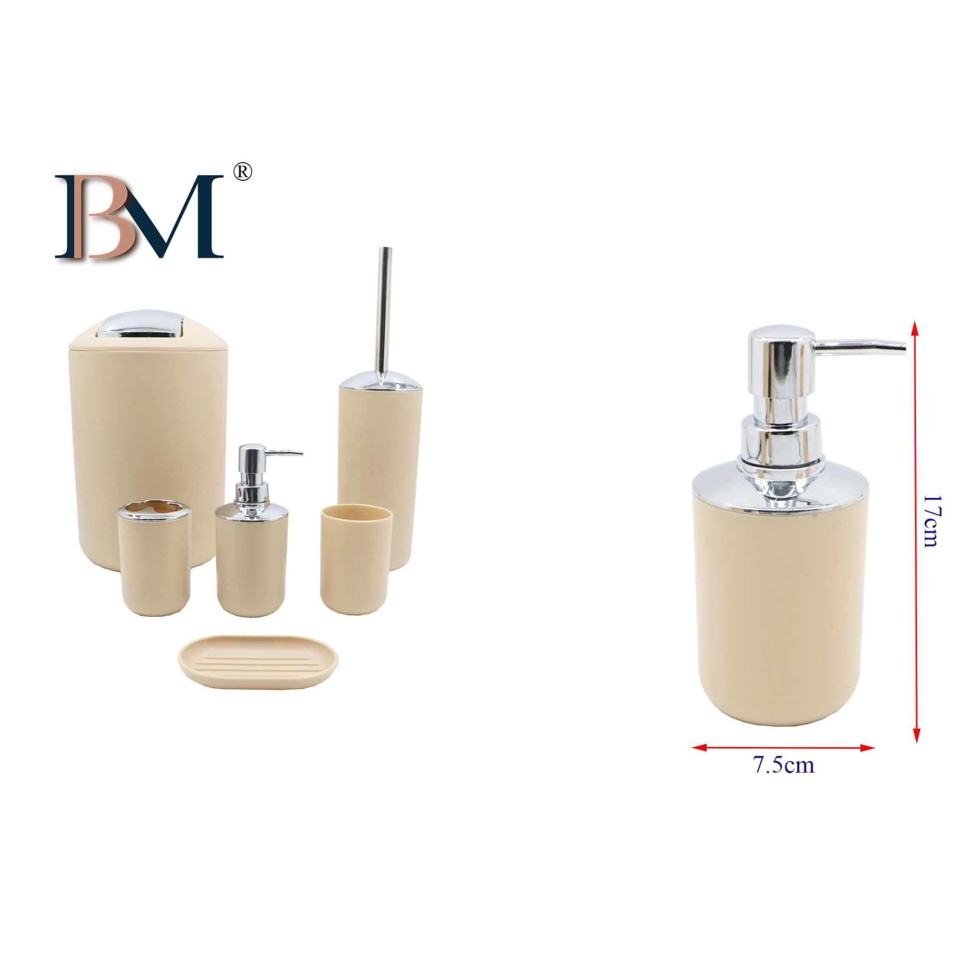 DISPENSER PER SAPONE 7.4X7.4X17BM