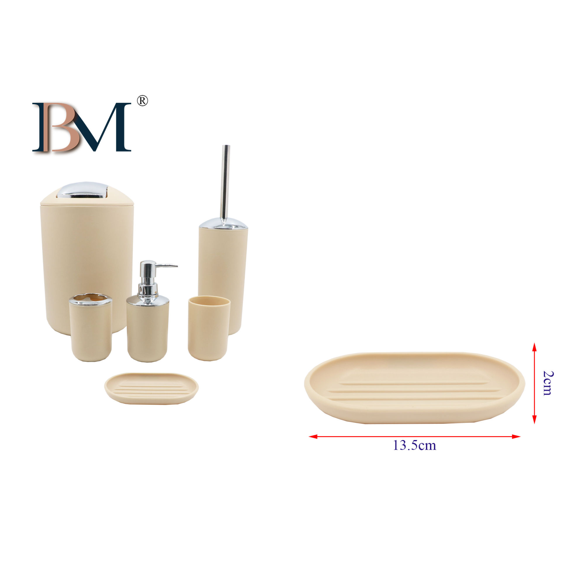 PORTASAPONE IN PLASTICA 13.5X8.5X2CMBM