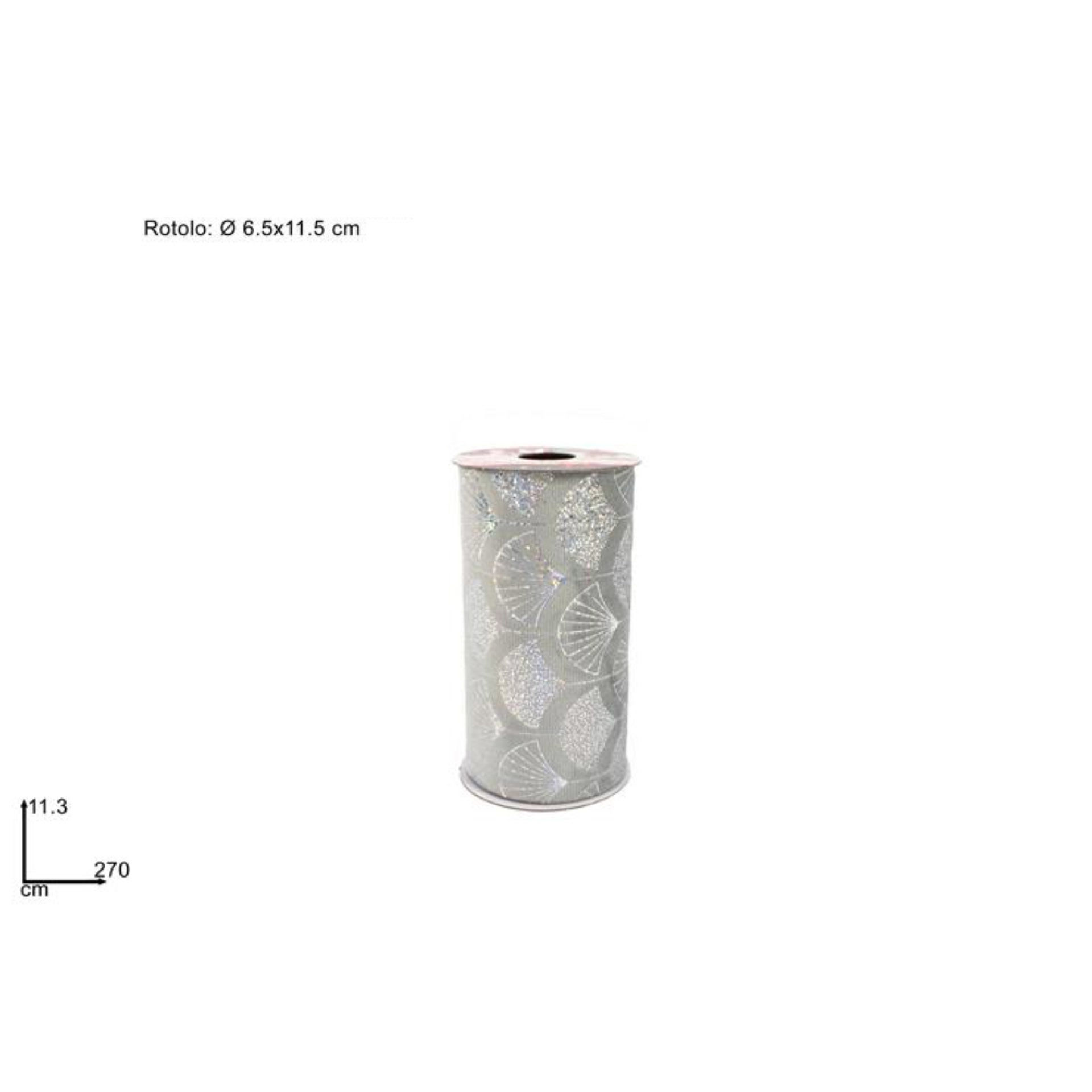 ROTOLO 11,3X270CM VELLUTO DECORO LAMINATO SILVER HDue Esse