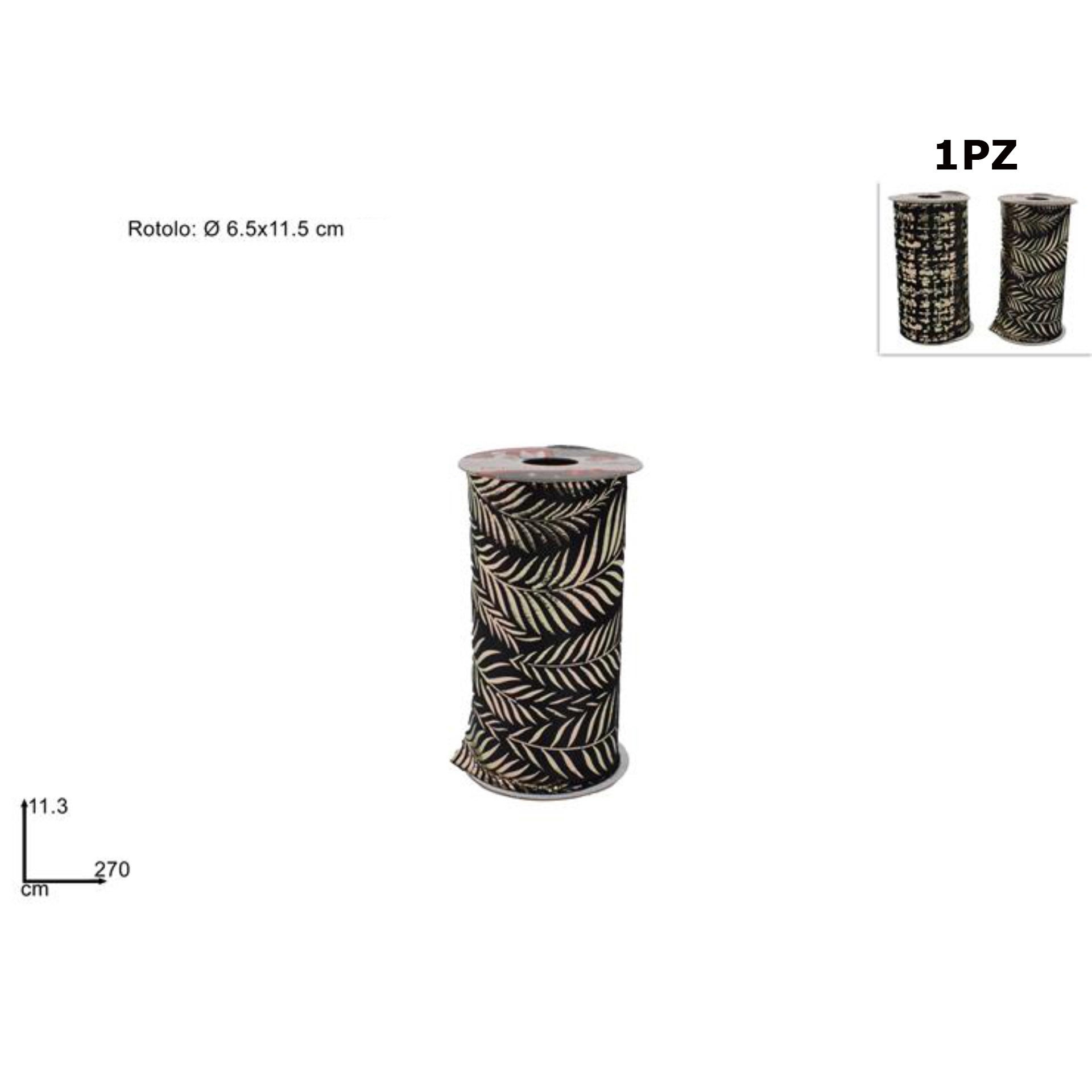 ROTOLO 11,3X270CM VELLUTO NERO DECORO LAMINATO 2ASDue Esse