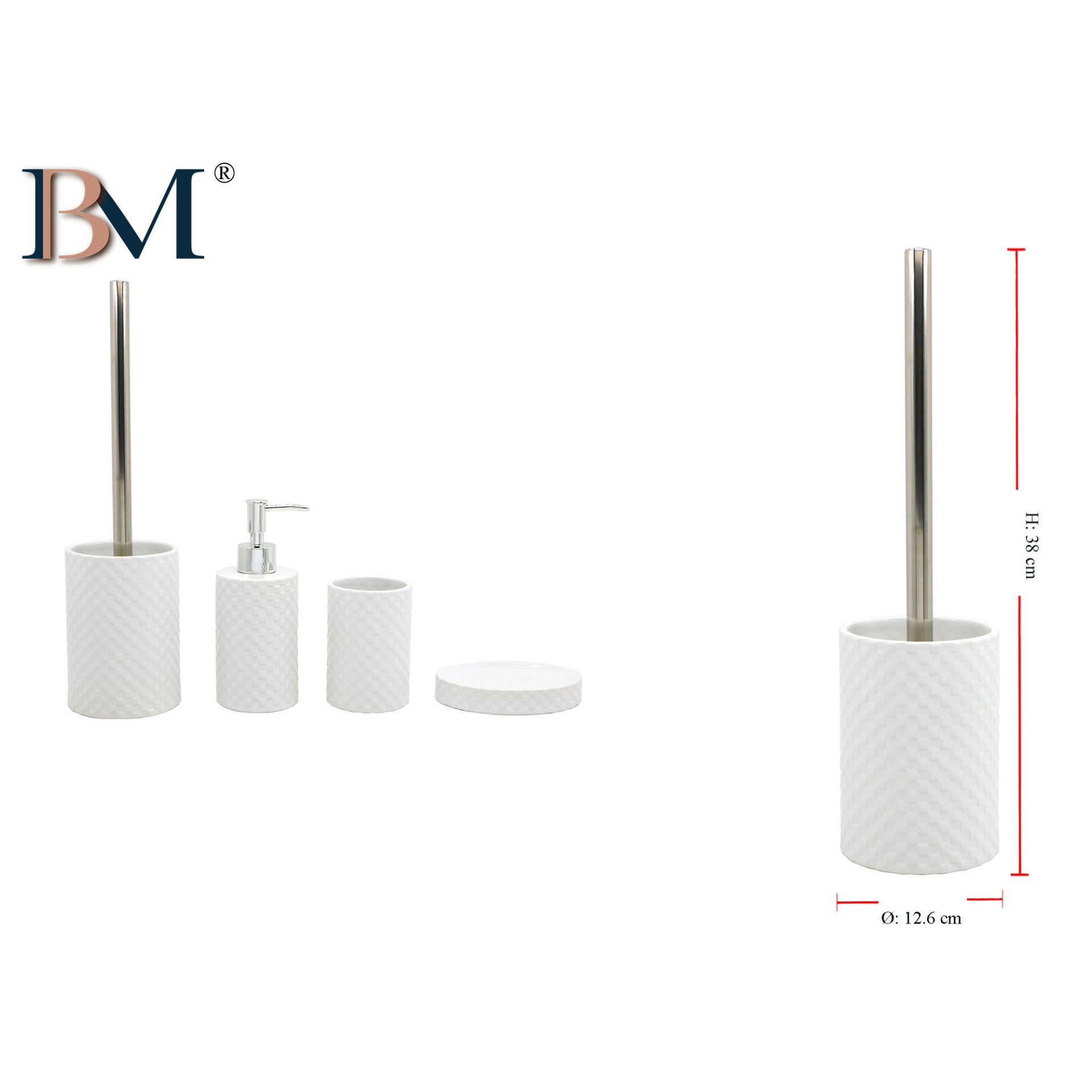 PORTASCOPINO IN CERAMICA  MISURA: 9.4X13.5 CMBM