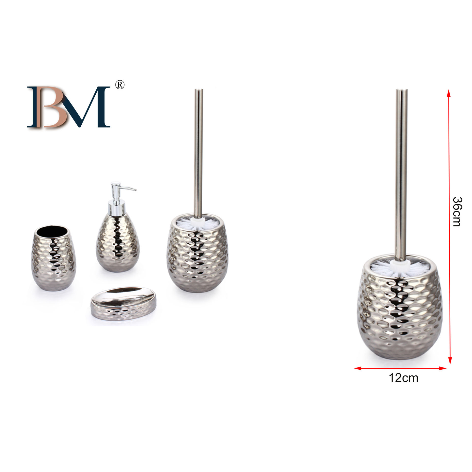 PORTASCOPINO IN CERAMICA, MISURA:12X12X36CM.BM