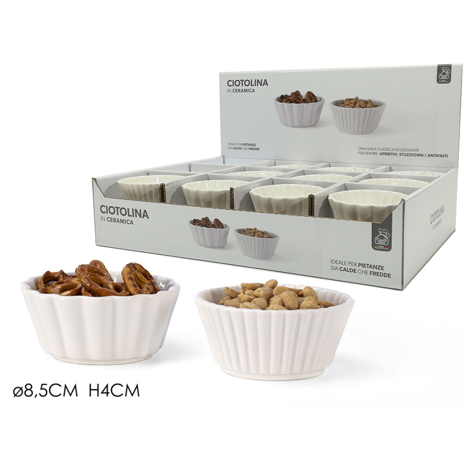 CIOT. CANNELL.TONDA  8.5CM 2ASS DISP