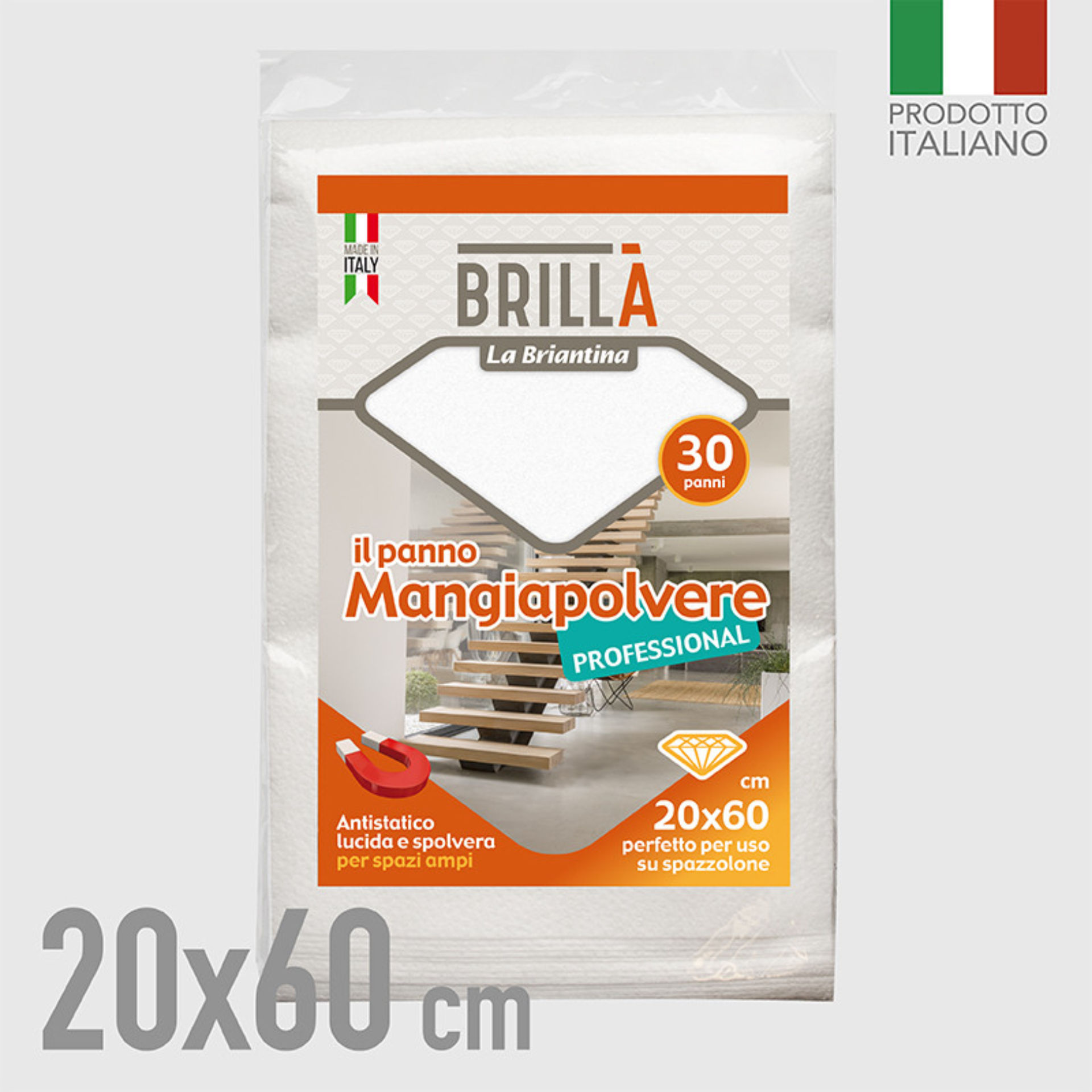 PANNI PROFESSIONAL 20X60 CM 30 PZLa Briantina