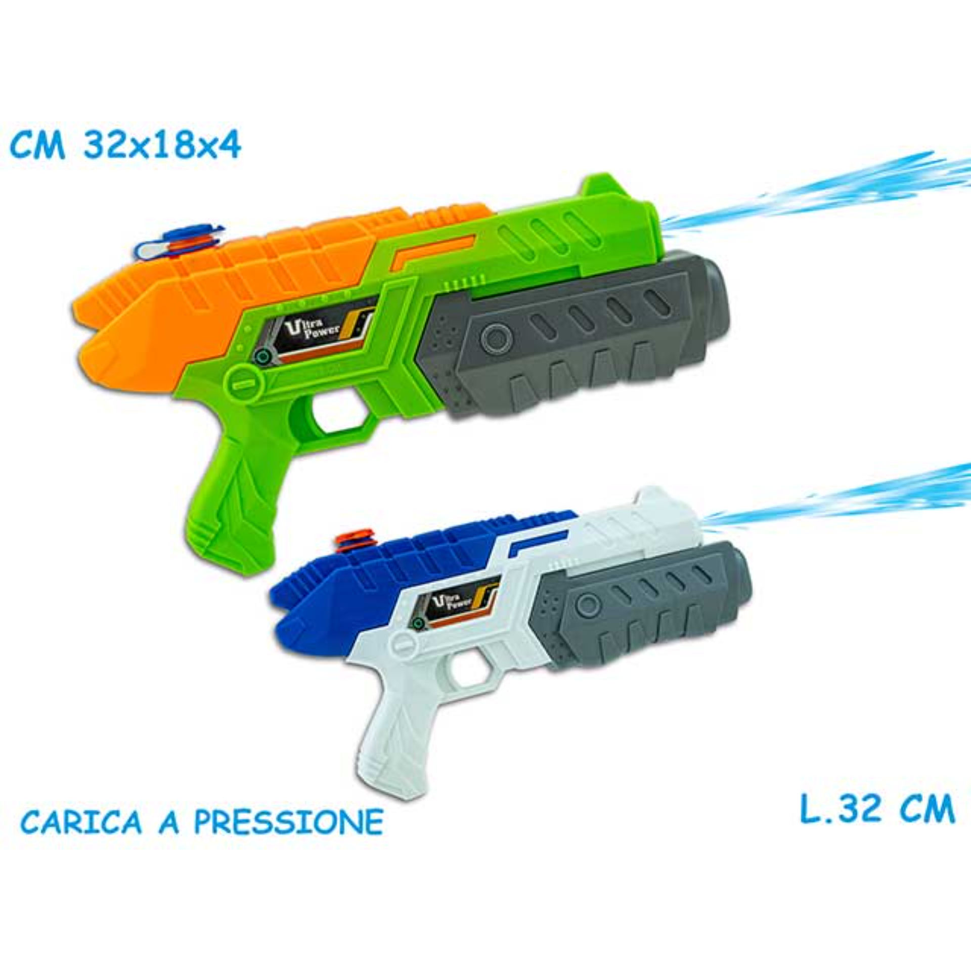 TEO S - PISTOLA AD ACQUA A PRESSIONE 2 COL 32 CMTeorema