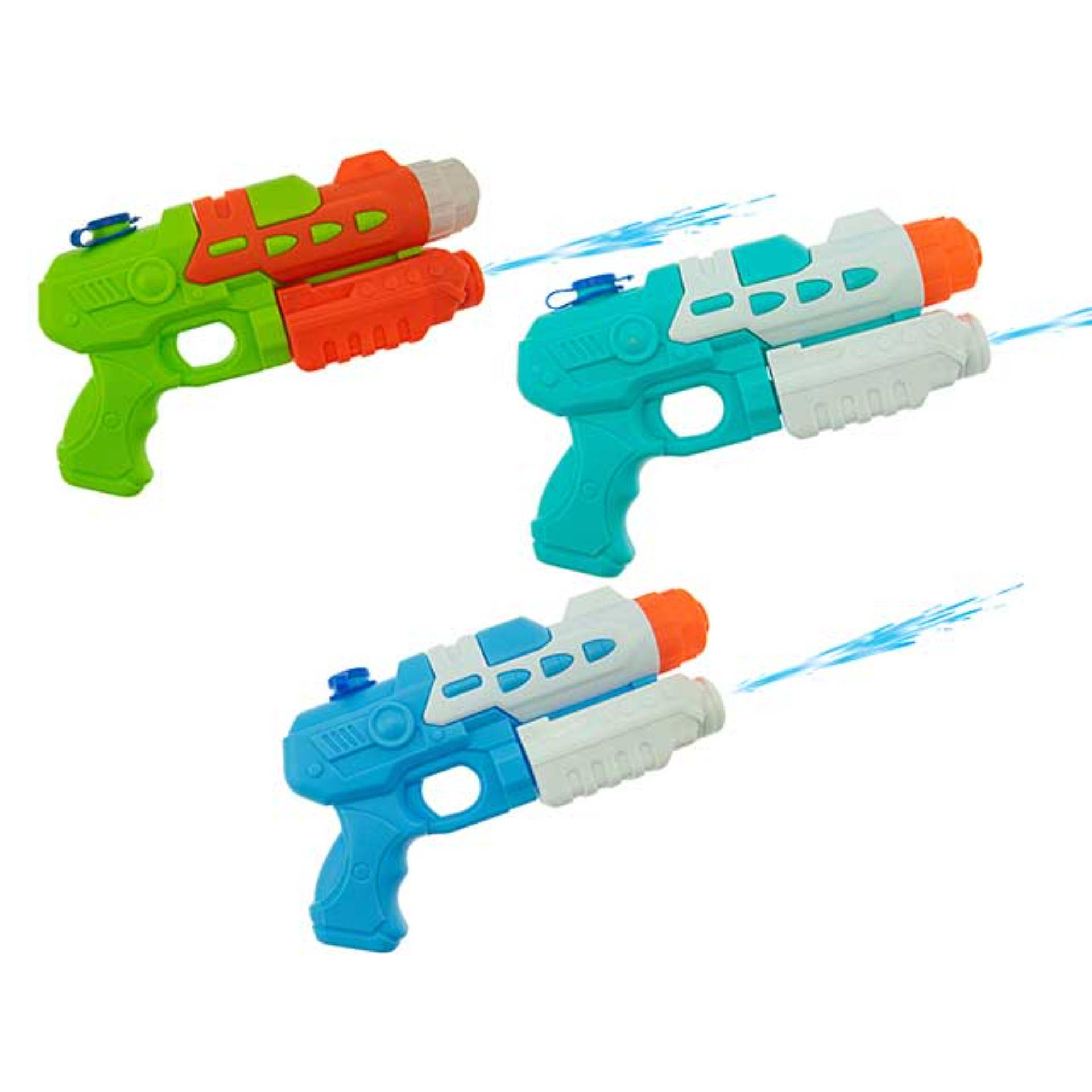 TEO S - PISTOLA AD ACQUA A PRESSIONE 25CM 3 COL.Teorema