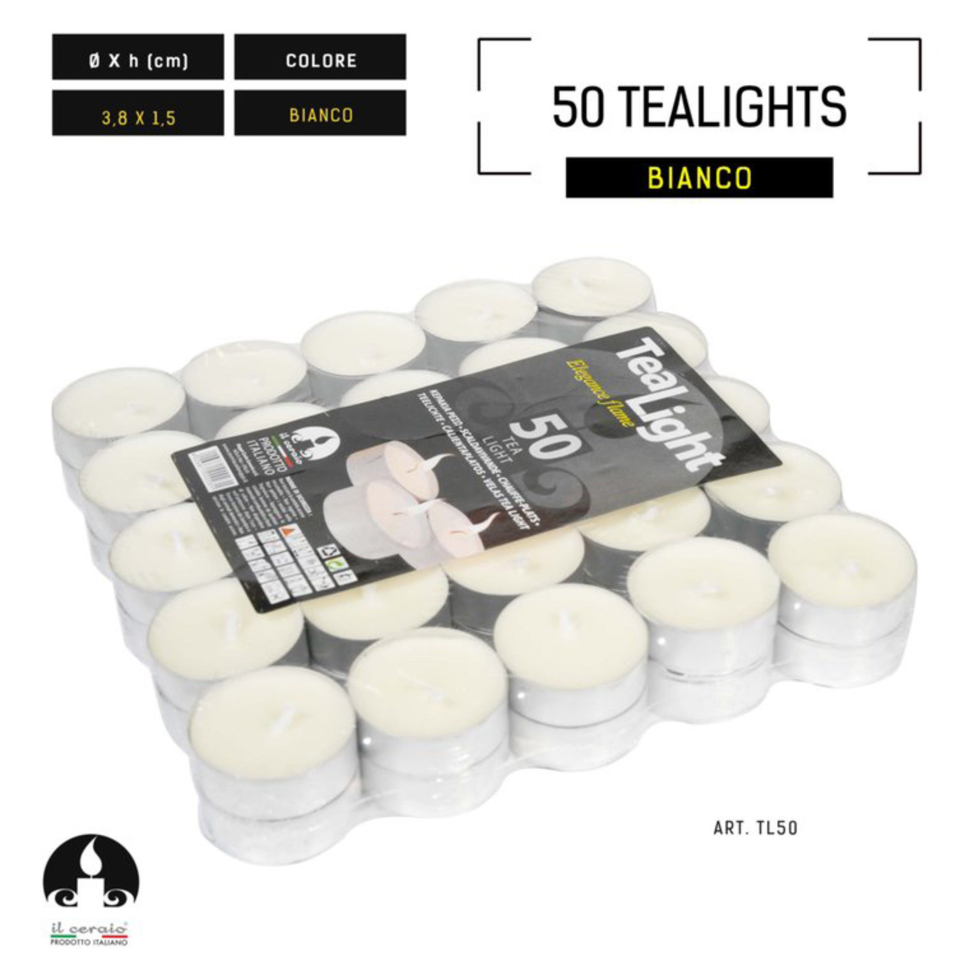 BLISTER TEALIGHT DA 50 PZ